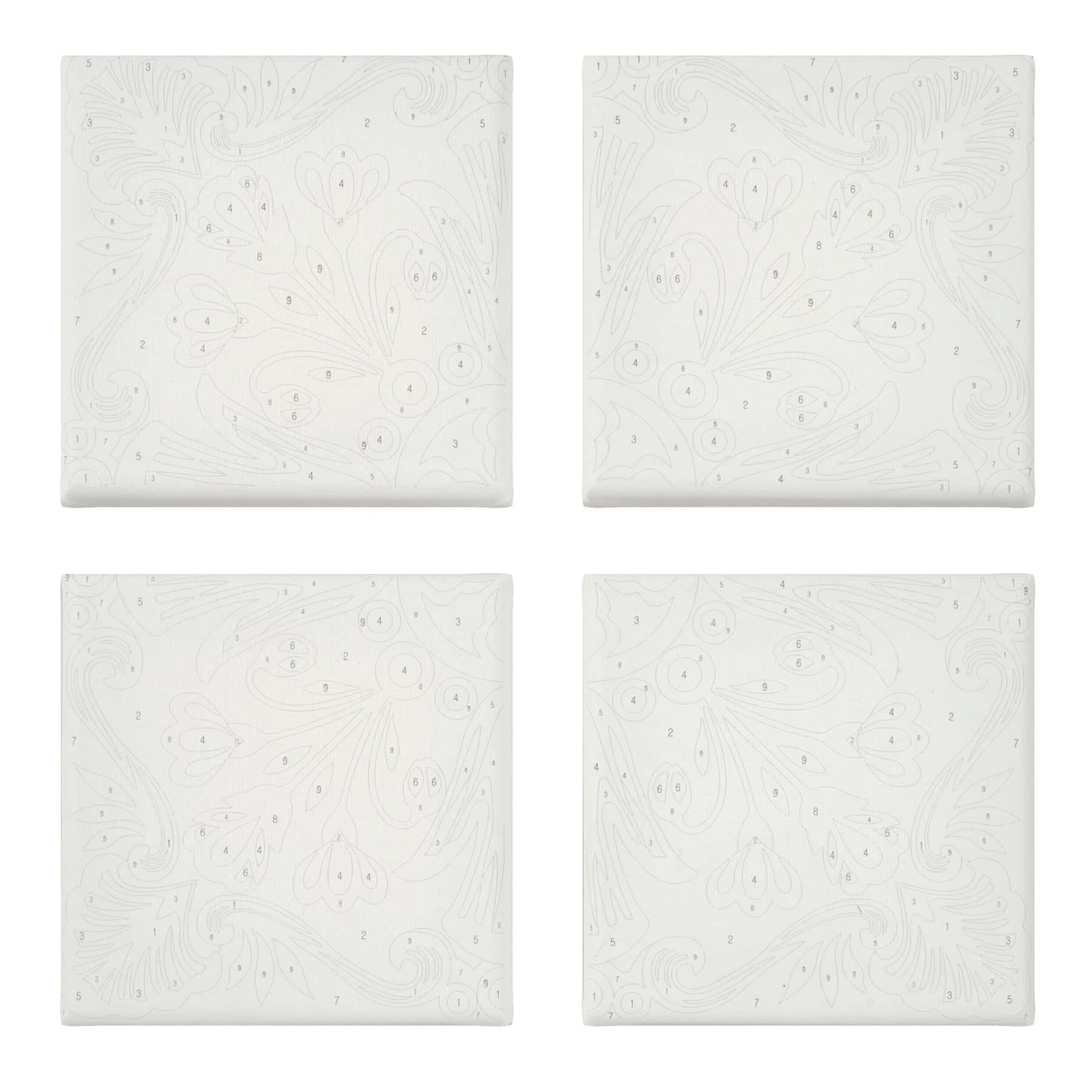 Coastal Tile Paint-by-Number Gallery Mini Kit by Artist's Loft®