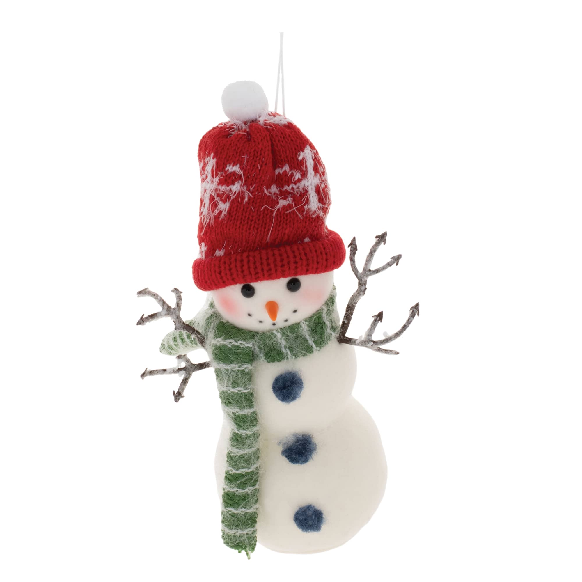 Melrose 7.5" Snowman Polyester Ornaments Set