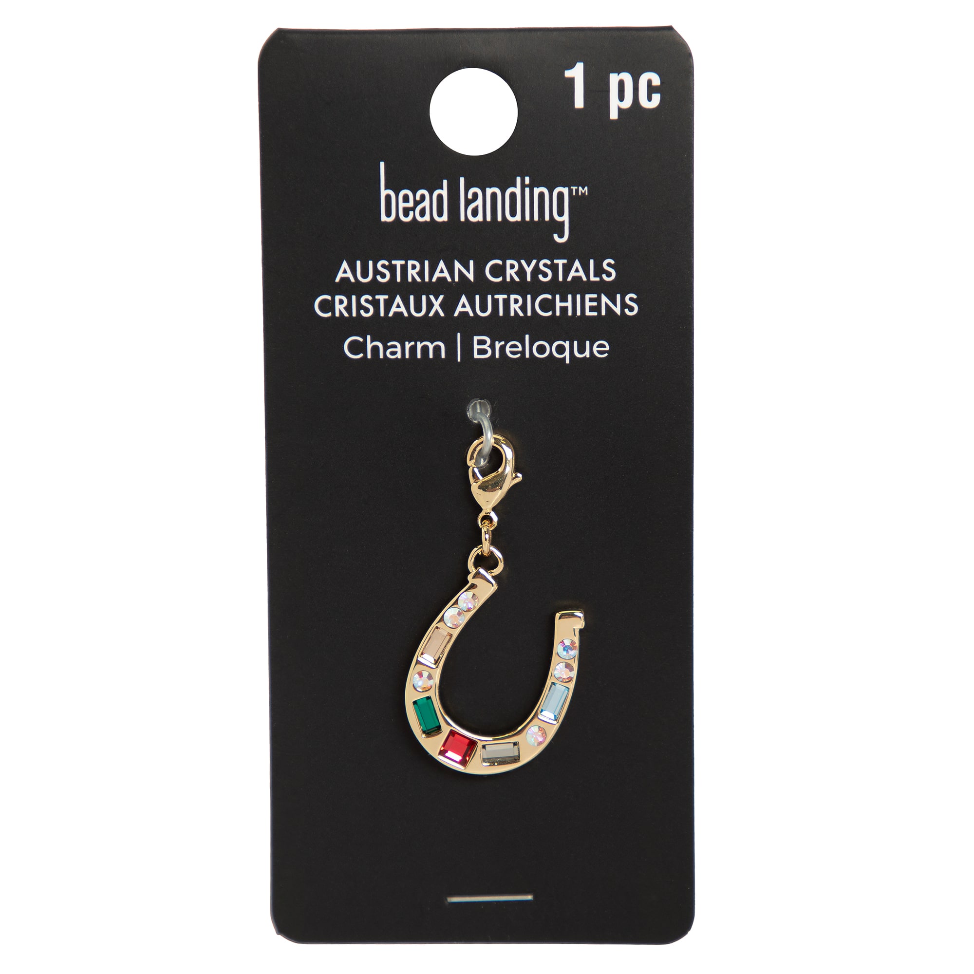 Horseshoe Austrian Crystal Charm by Bead Landing™