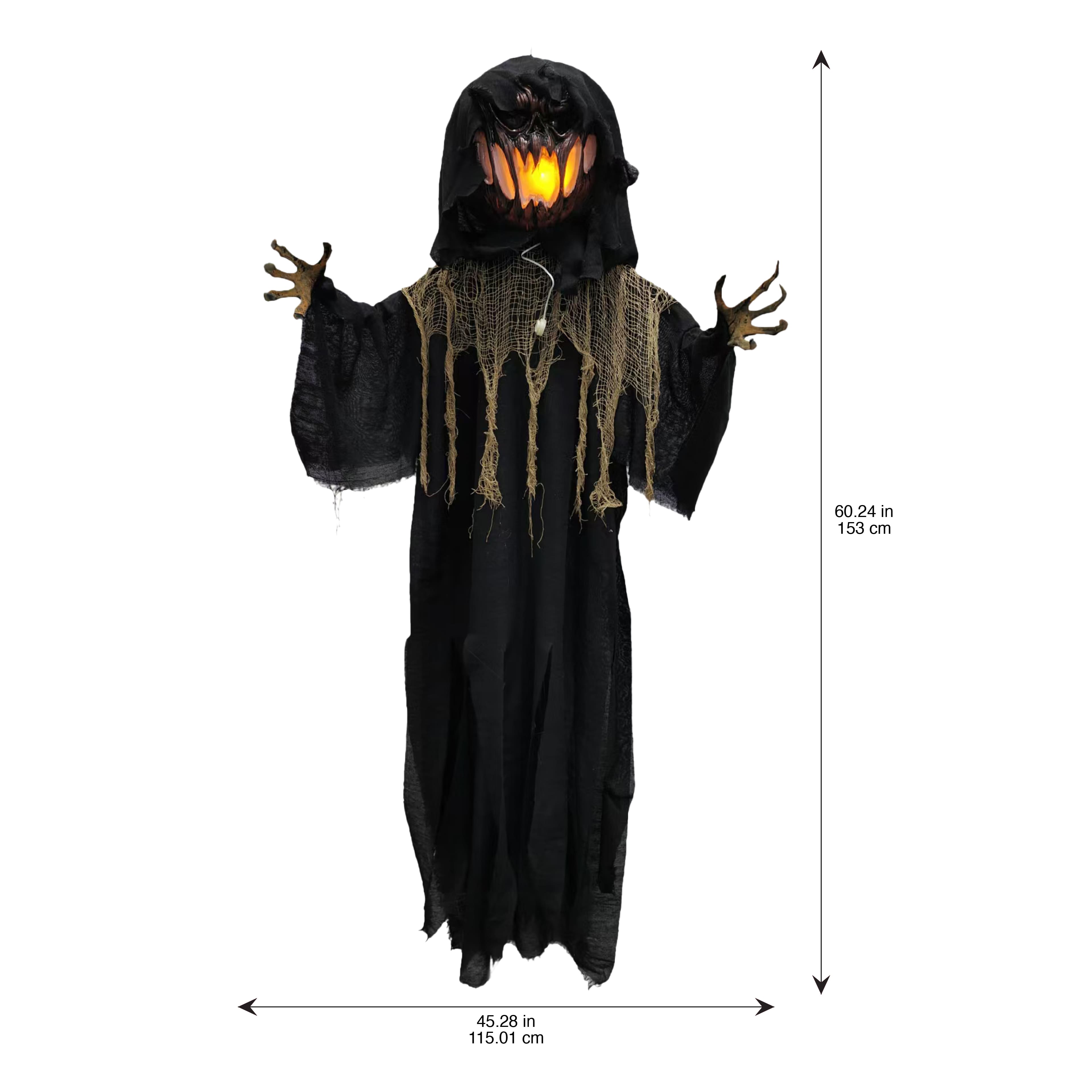 5ft. Hanging Pumpkin Reaper by Ashland®