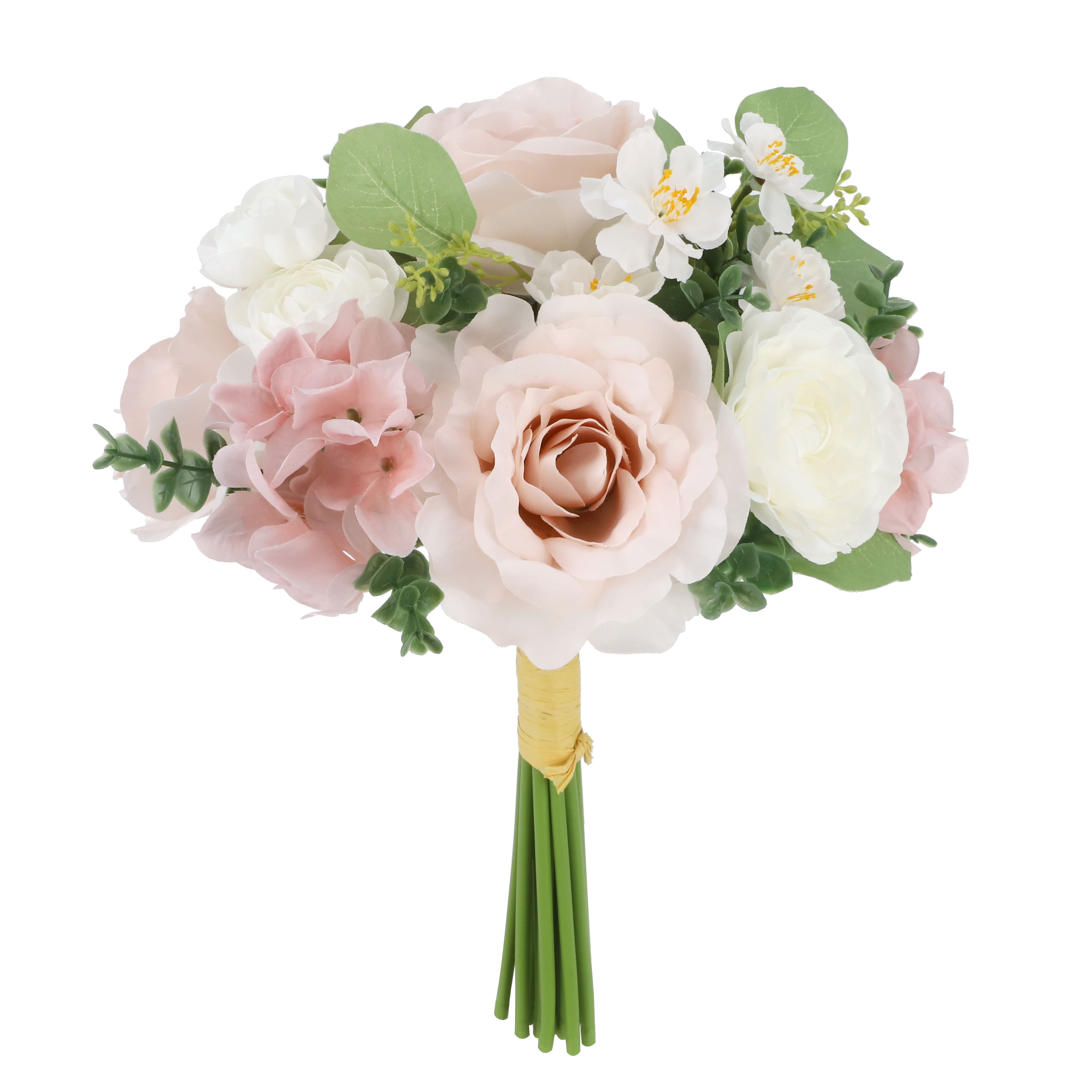 13" Pink Rose & Hydrangea Mix Bush by Ashland®