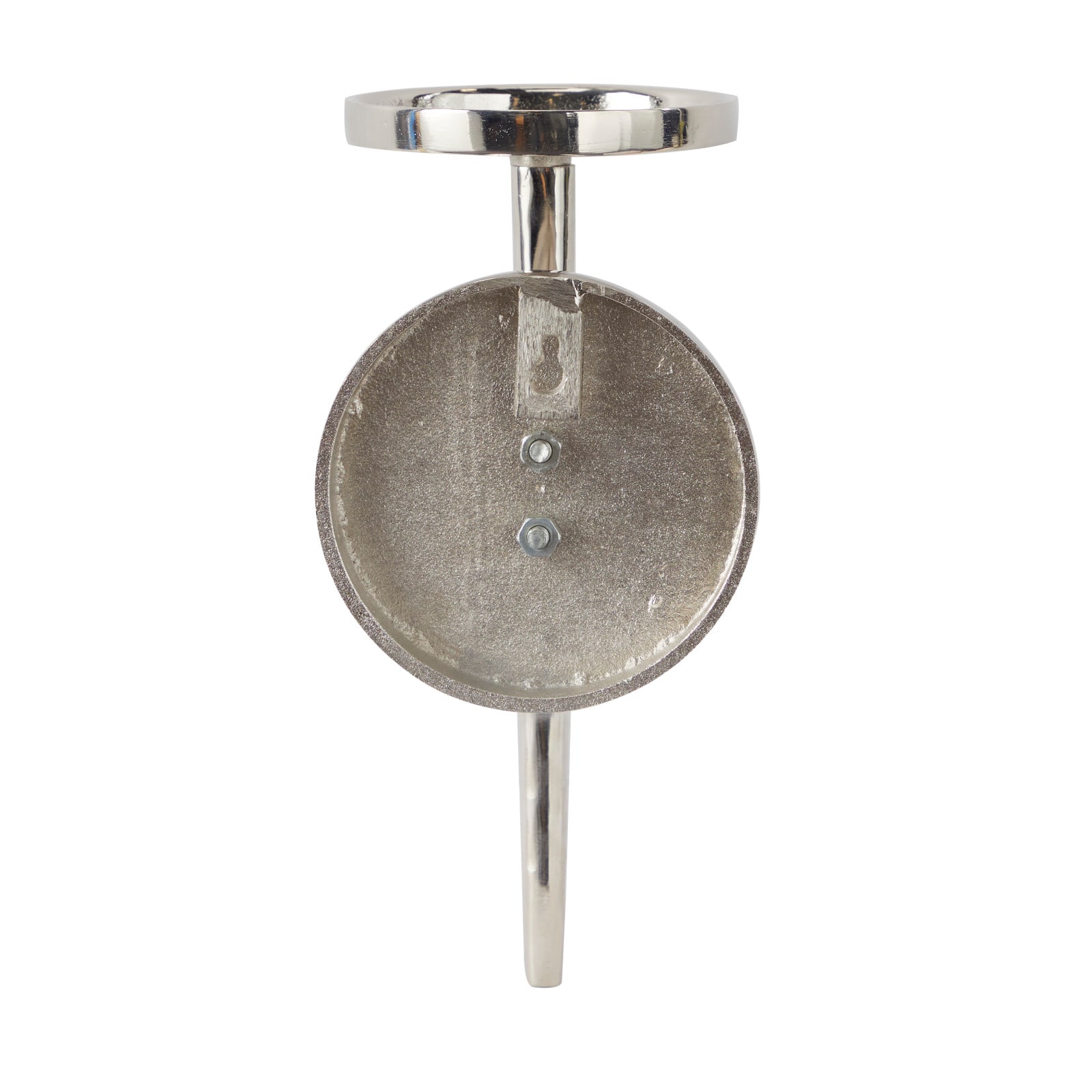 Silver Aluminum Modern Wall Sconce, 6" x 7" x 23"