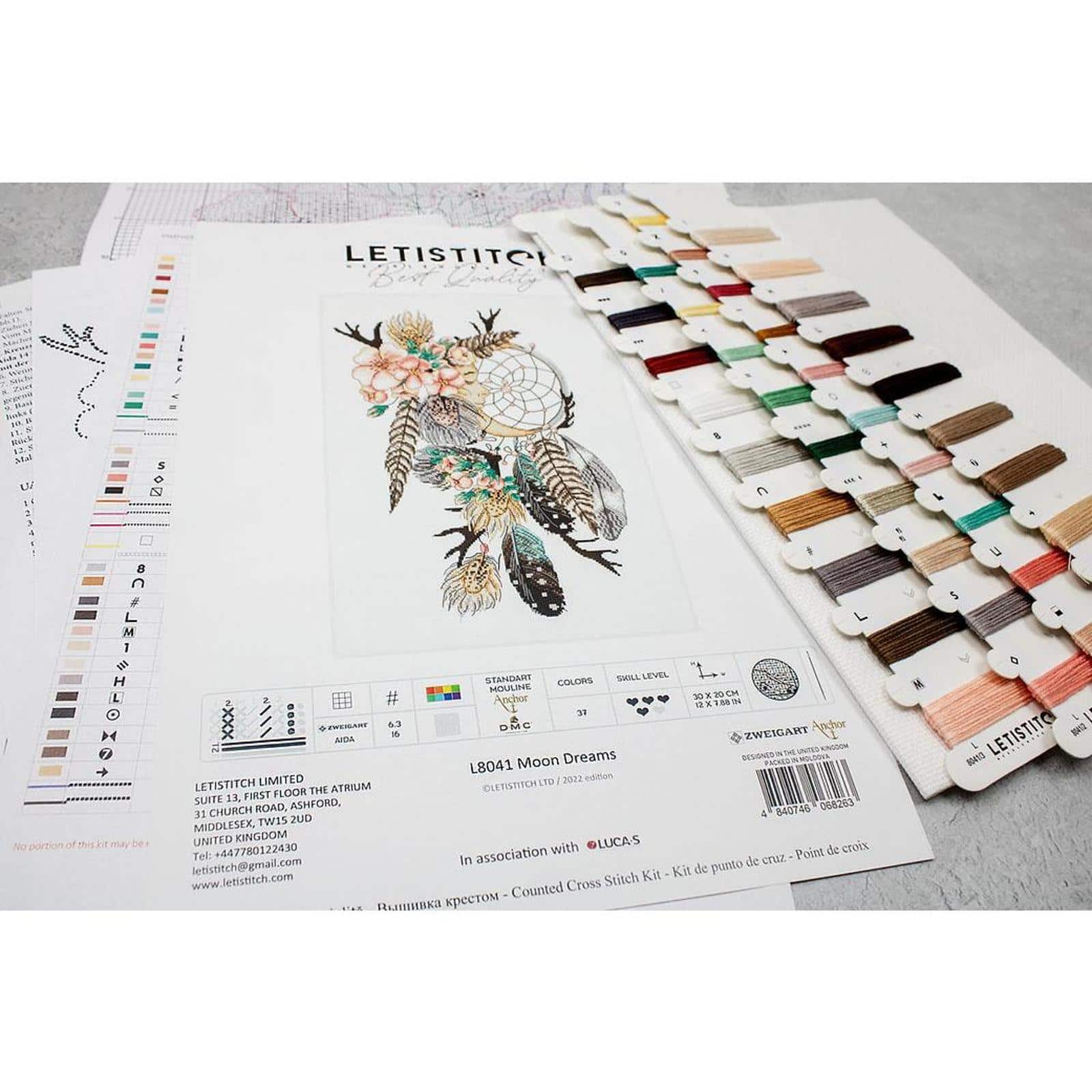 Letistitch Moon Dreams Counted Cross Stitch Kit