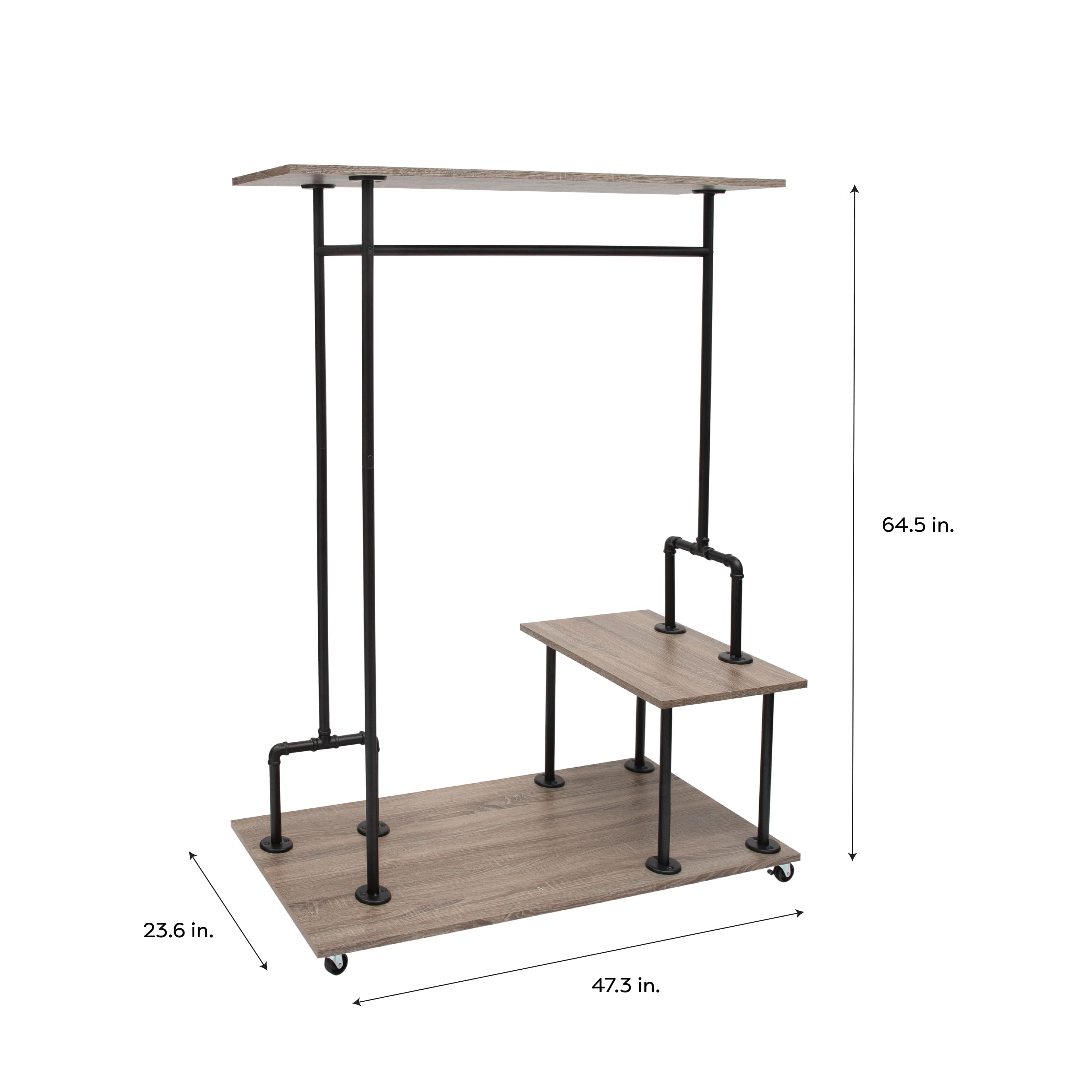 Organize It All Pipe Line Closet Organizer