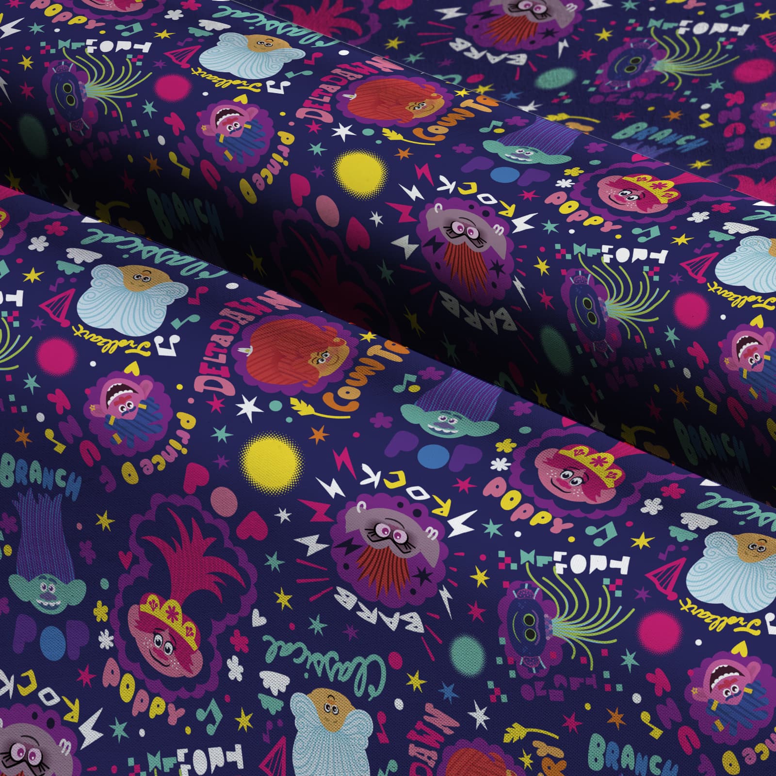 Universal Dreamworks Trolls Party Cotton Fabric