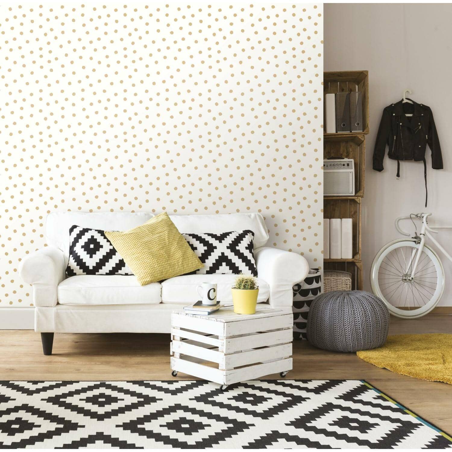 RoomMates Dot Peel & Stick Wallpaper