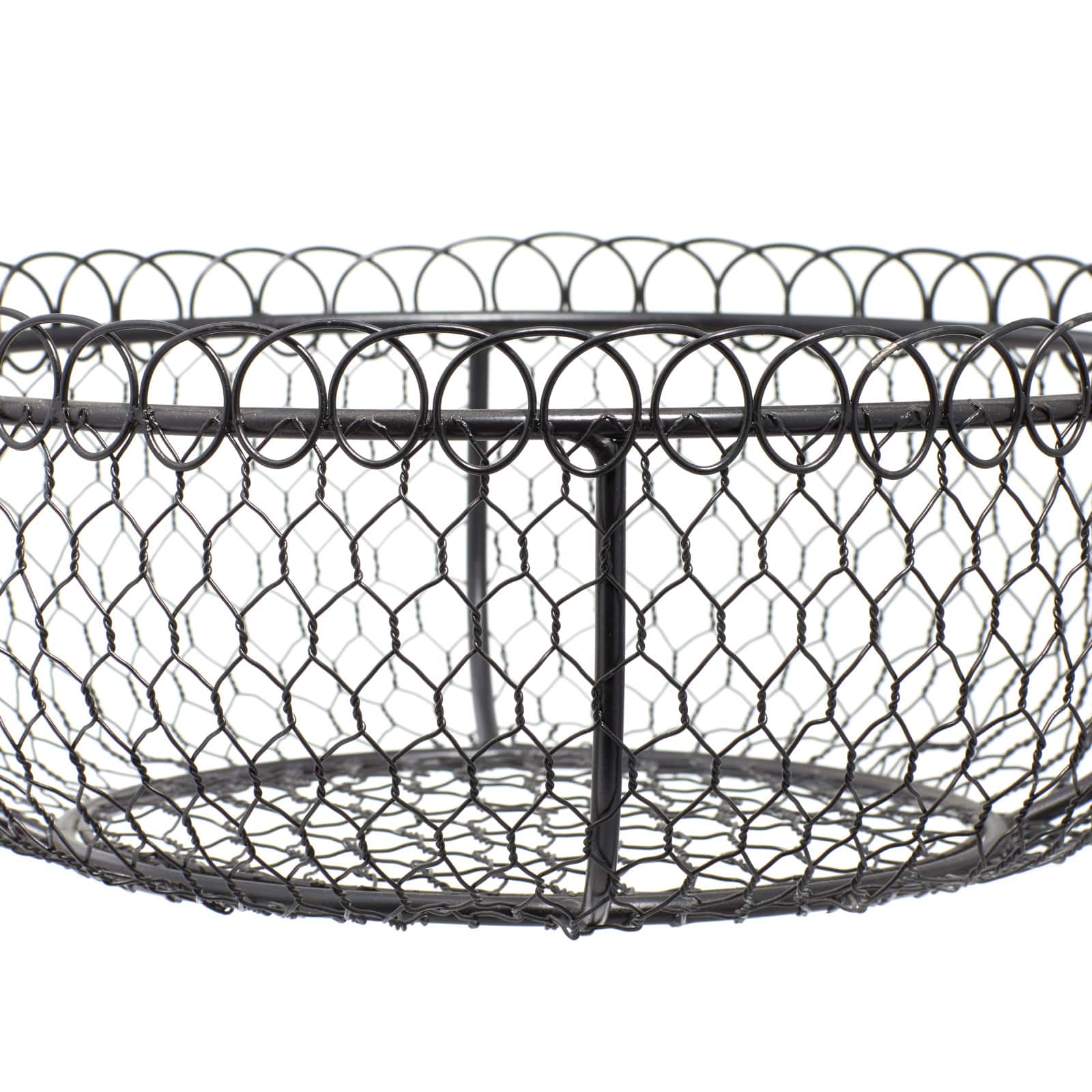 33" Black Iron Farmhouse 3 Tier Tray Stand