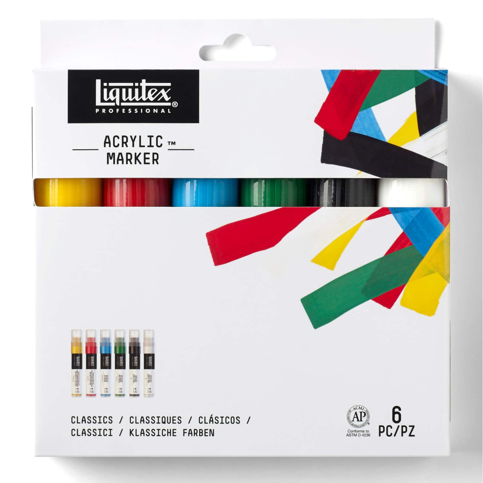 Liquitex® Professional 6 Color Wide Acrylic Marker Set