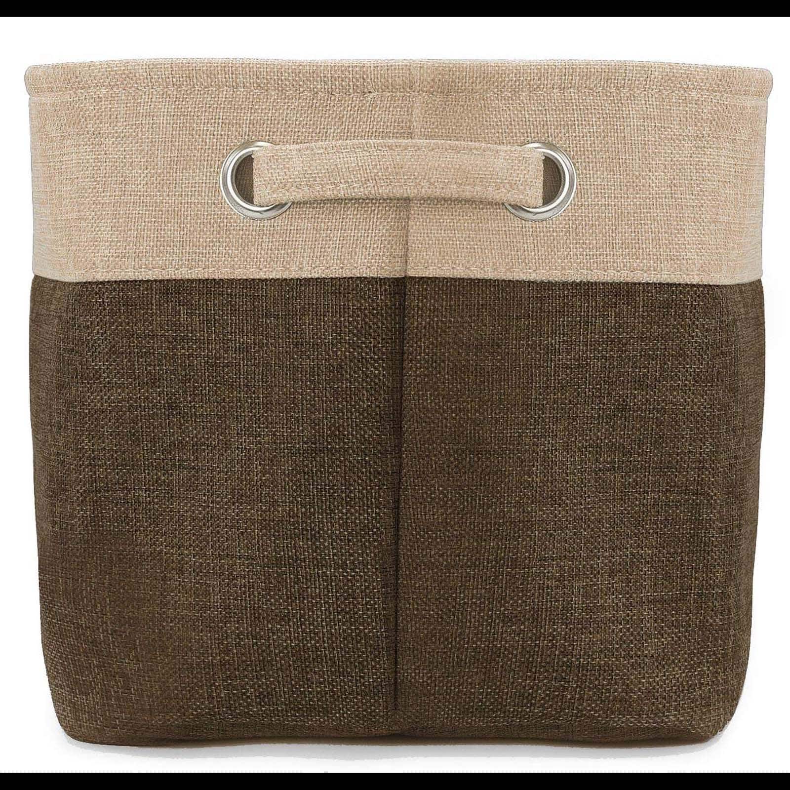 Sorbus 11" Brown Twill Storage Baskets, 3ct.
