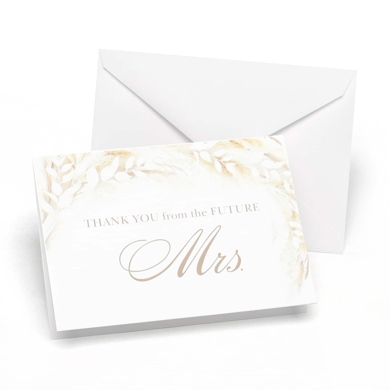 Hortense B. Hewitt Co. Dried Floral Bridal Shower Thank You Cards