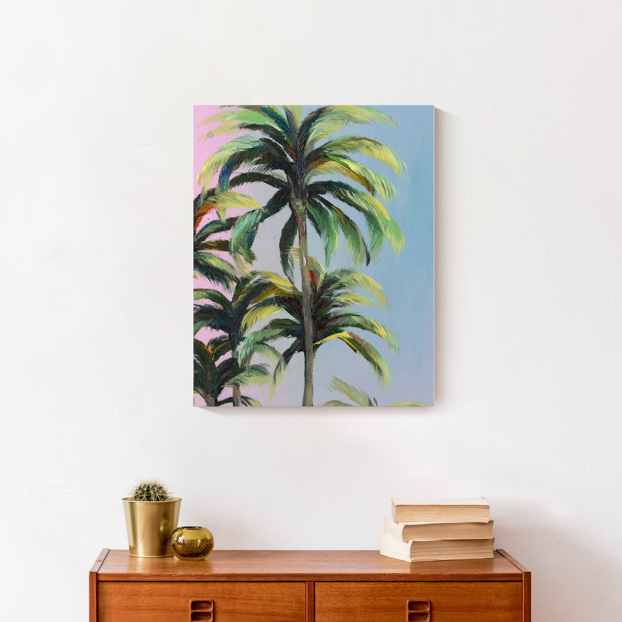 Soft Palms 16" x 20" Canvas Wall Art