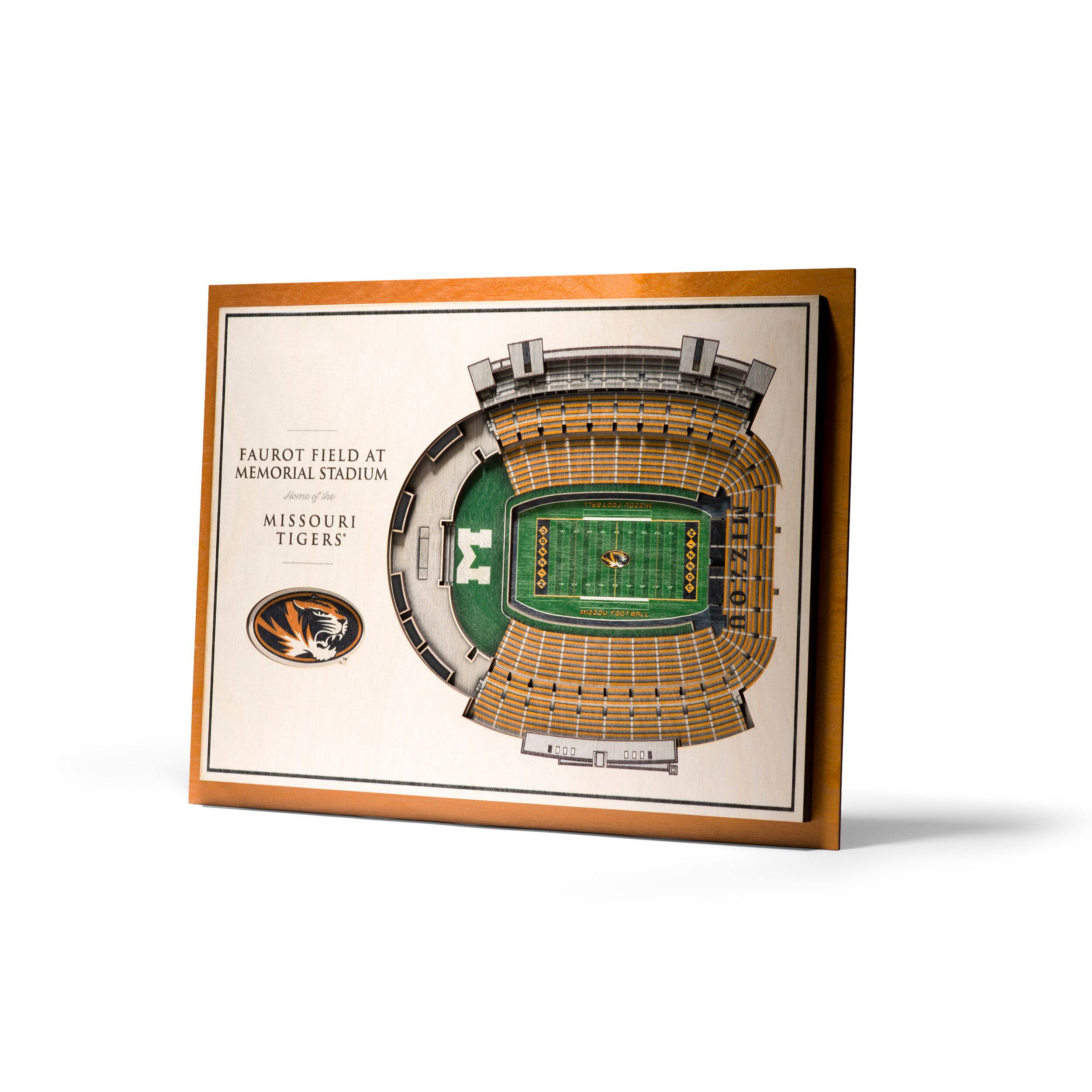 NCAA 5-Layer StadiumView Wall Art By Youthefan in Missouri Tigers | 13" x 17" x .63" | Michaels®