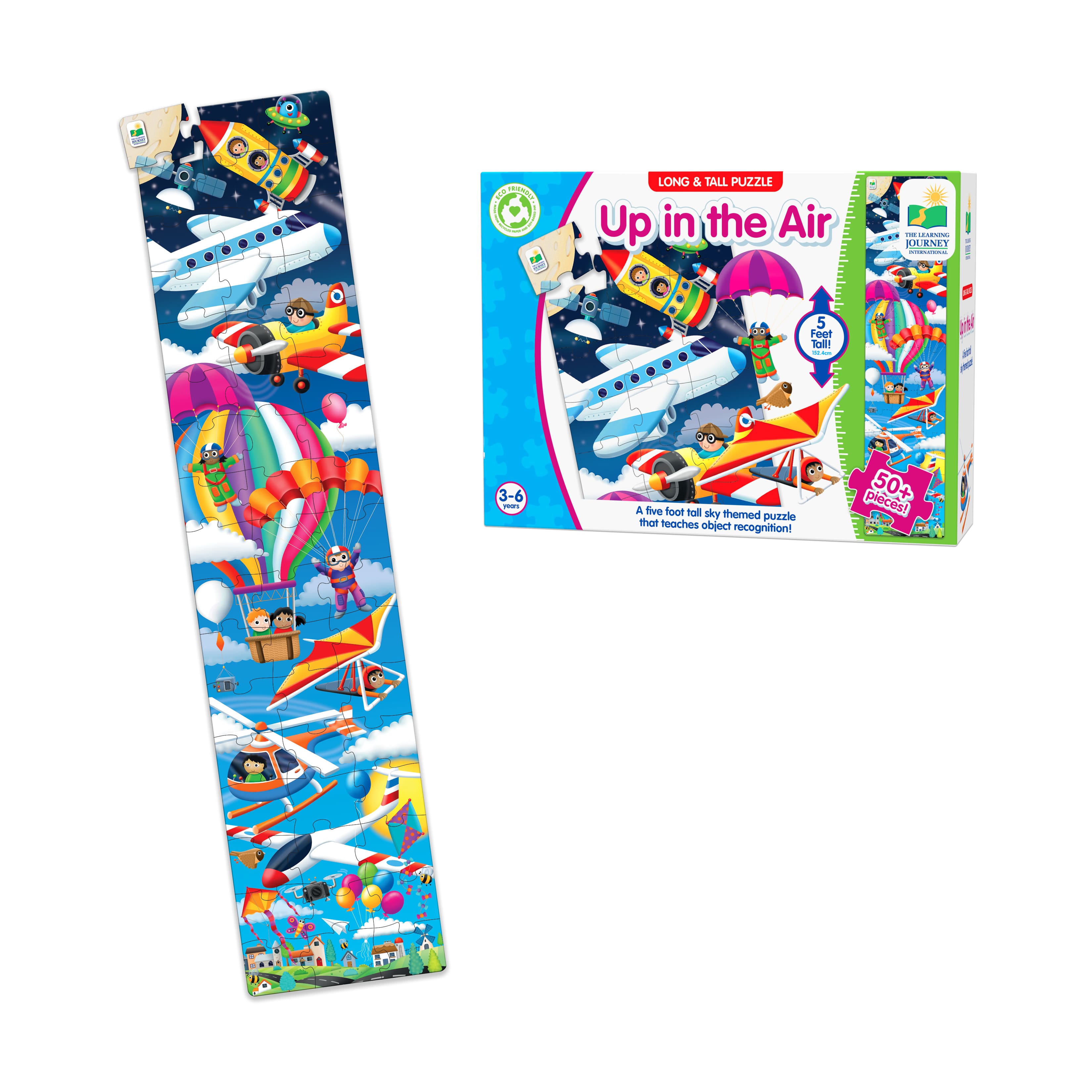 Long & Tall Puzzle - Up In the Air: 50+ Pcs