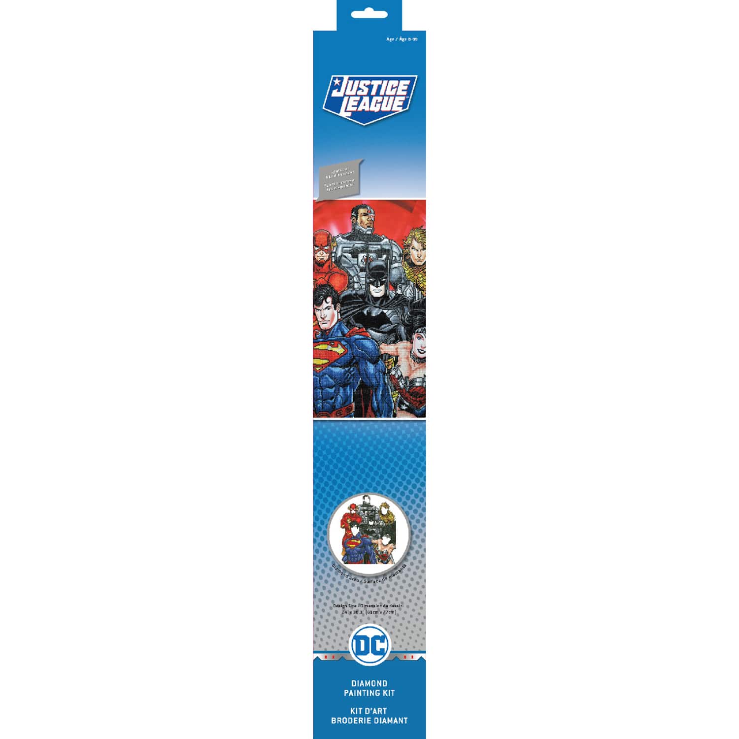Camelot Dotz Six Stacked Superheroes Diamond Painting Kit