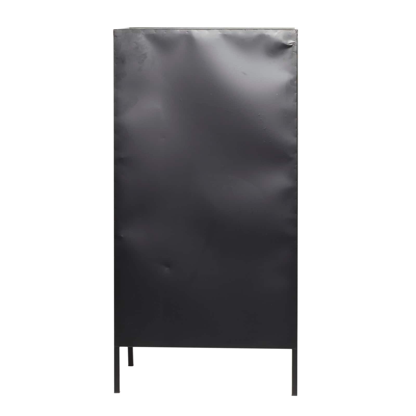 40'' Black Wood Contemporary Standing Wine Rack