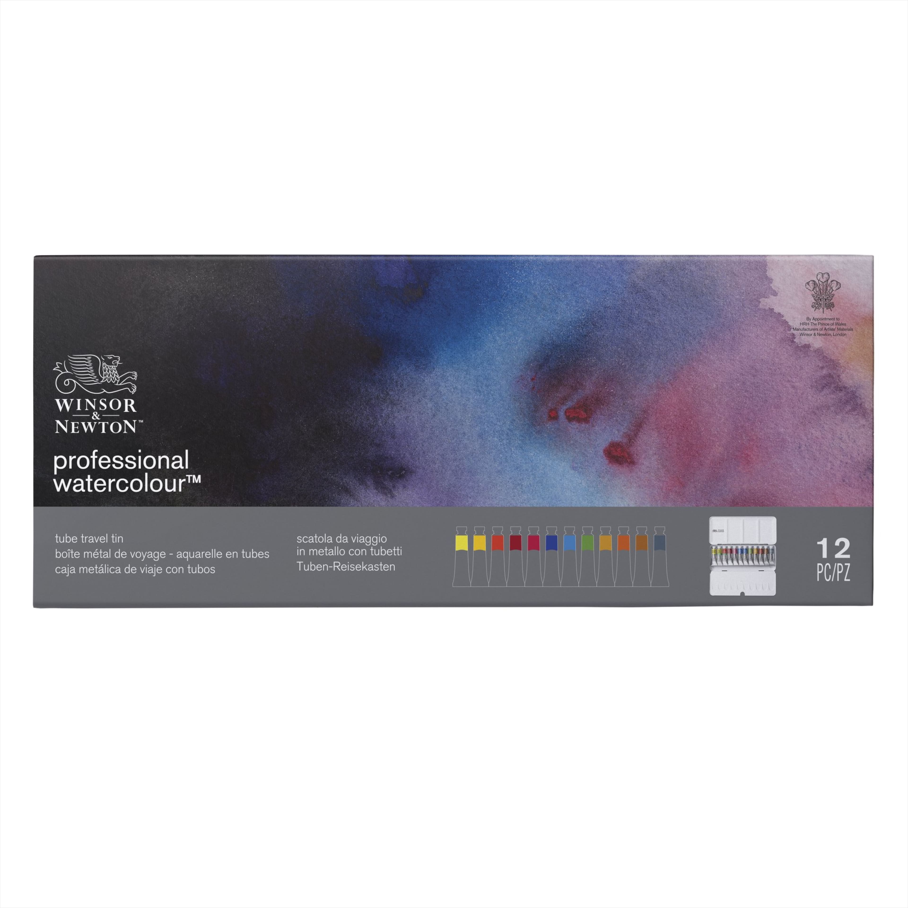Winsor & Newton™ Professional Watercolour™ 12 Color Tube Travel Tin Set