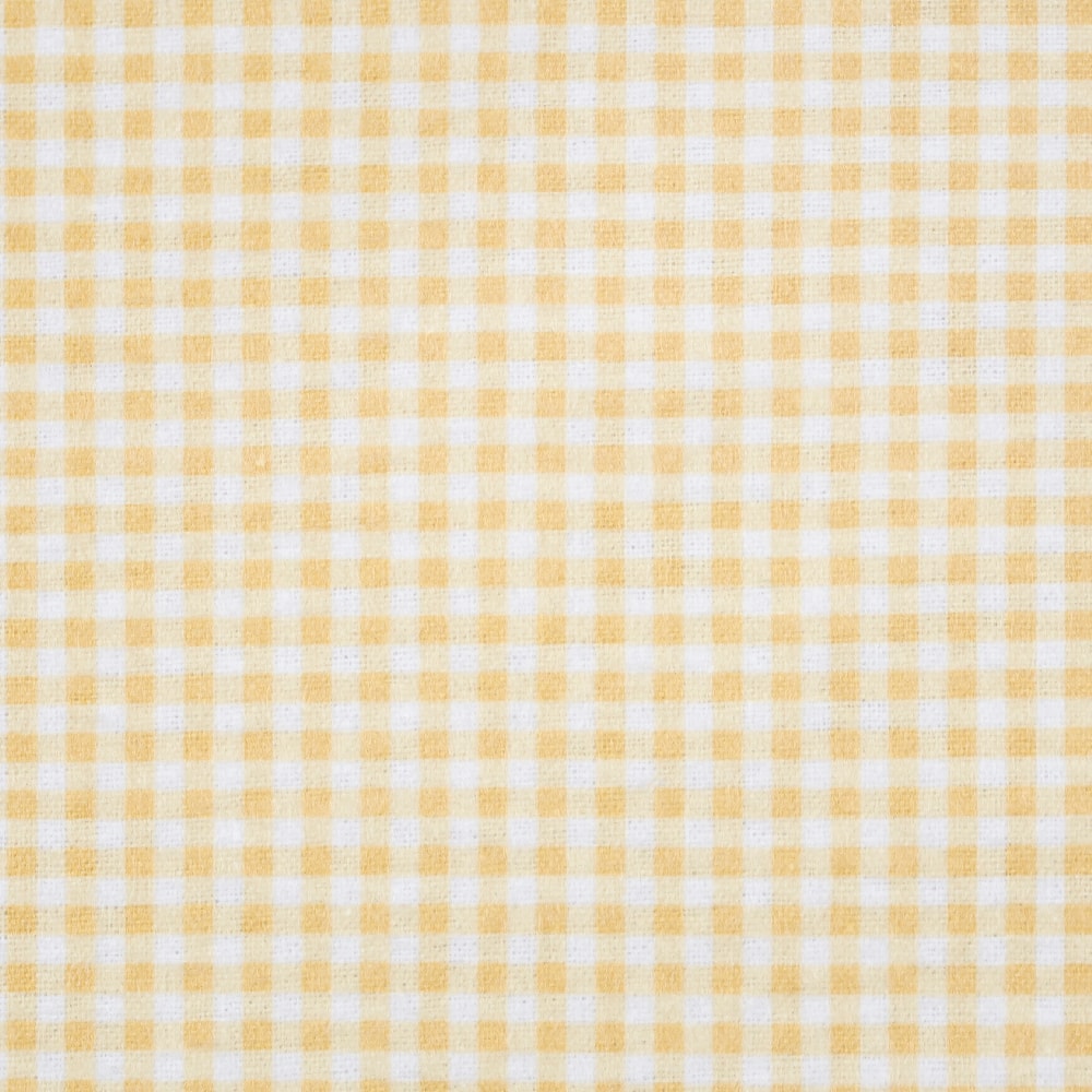 Super Snuggle Yellow Plaid Cotton Flannel