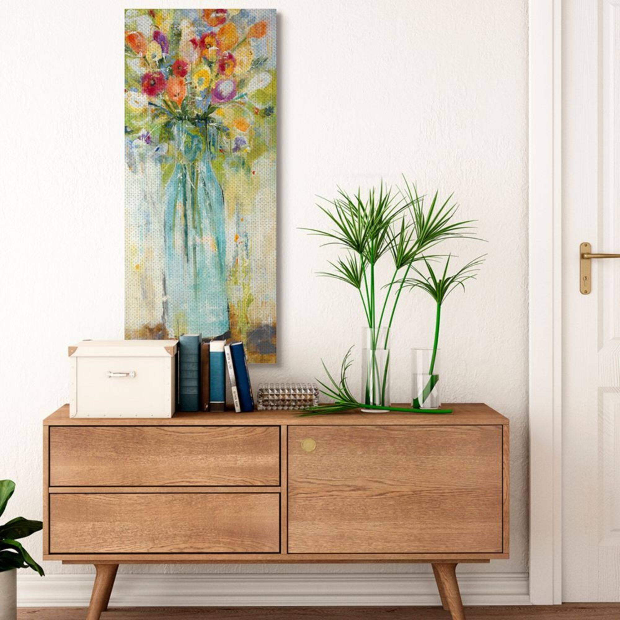 Stupell Industries Rustic Spring Bouquet Abstract Organic Shapes Canvas Wall Art