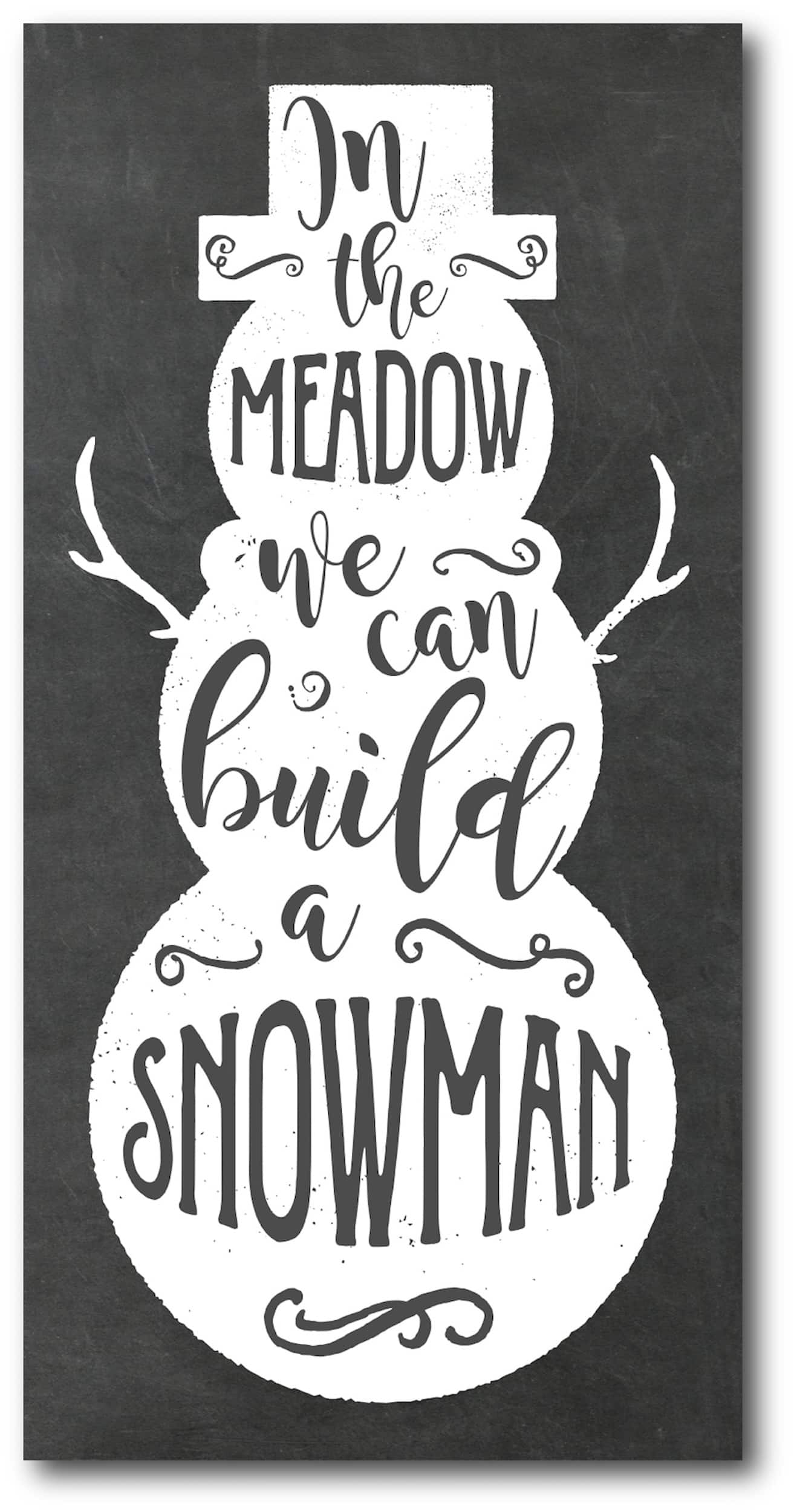 Courtside Market® In The Meadow We Can Build A Snowman Gallery-Wrapped Canvas Wall Art