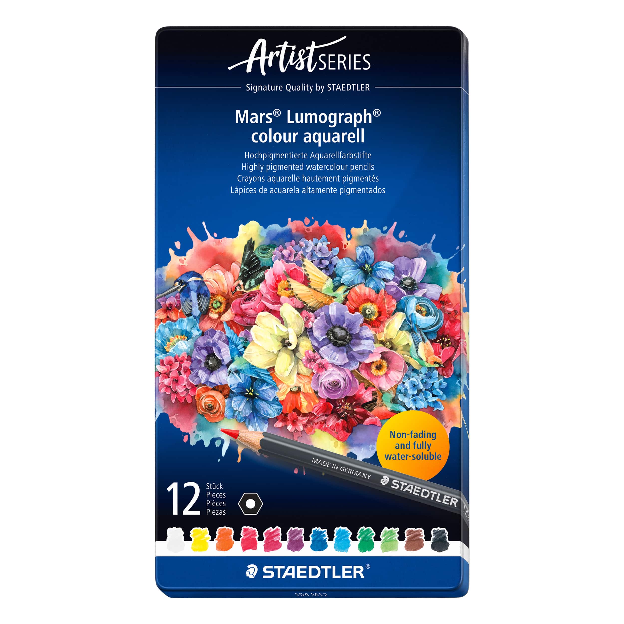 Staedtler® Mars® Lumograph® -Piece Watercolor Pencil Set