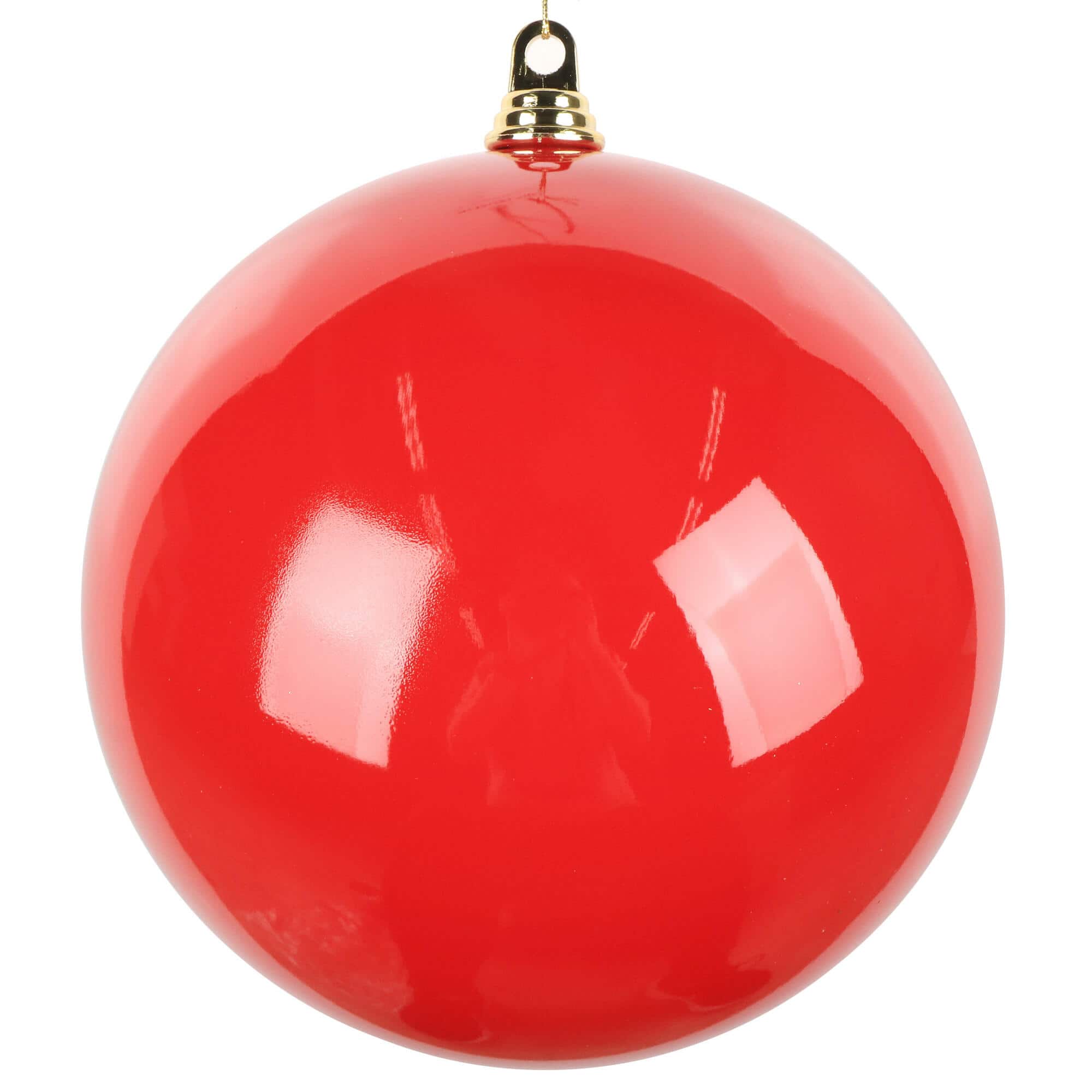 Vickerman 12" Red High-Gloss Ball Ornament