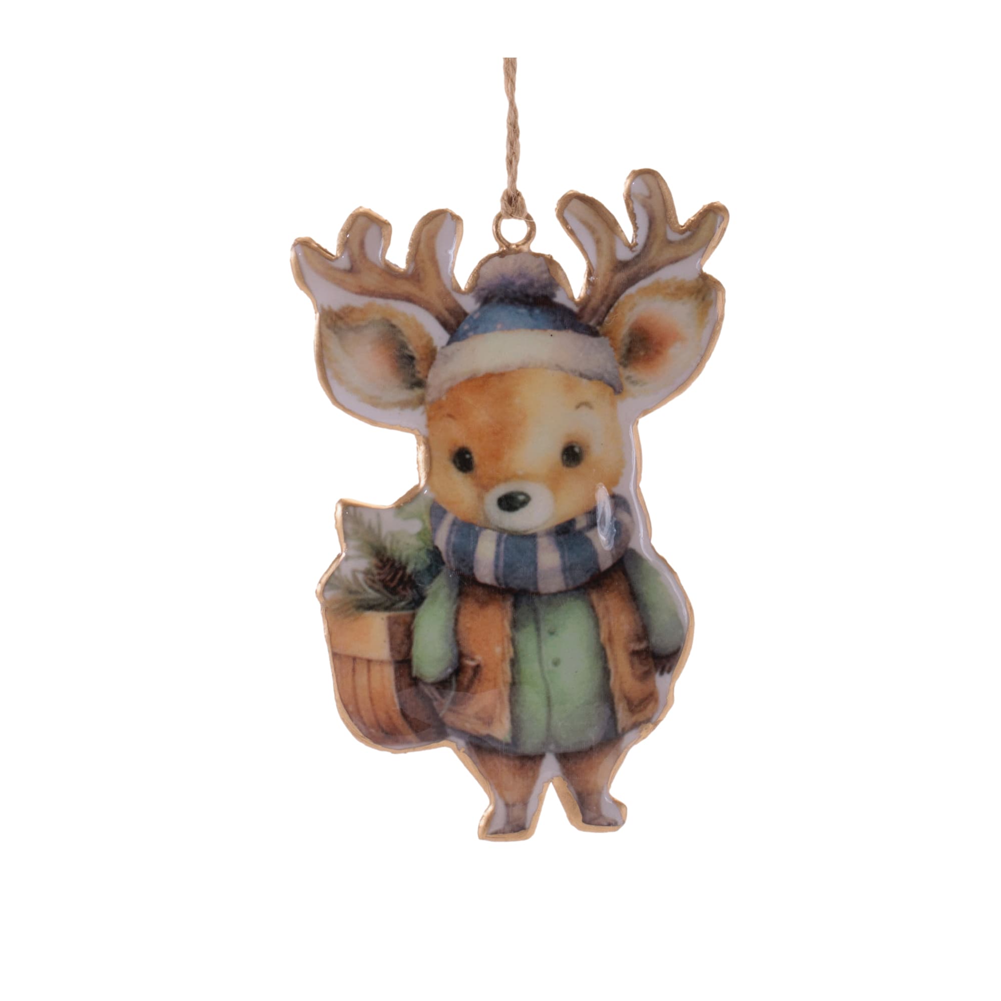 Melrose 6" Winter Animal Iron Ornaments Set