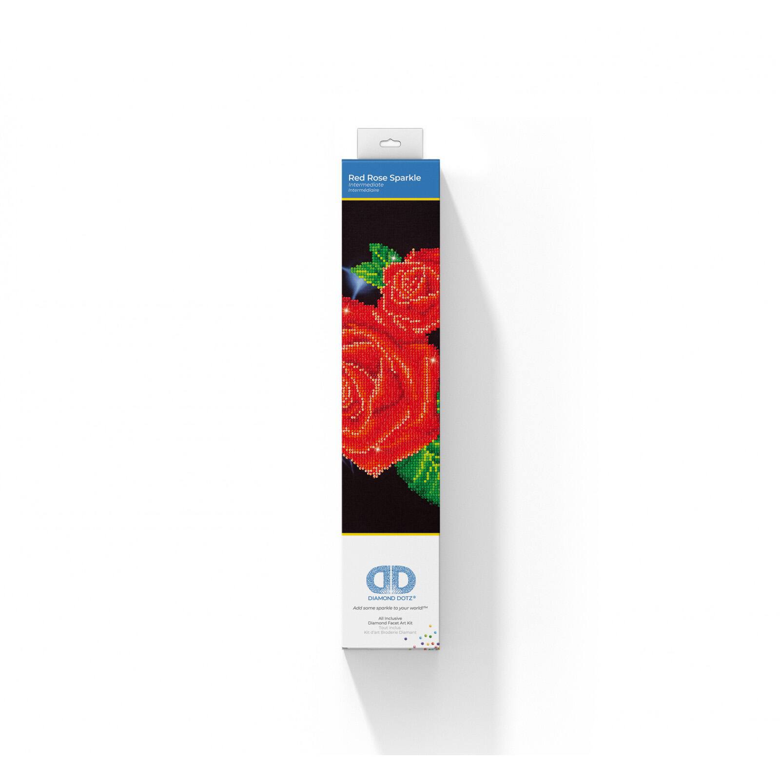 Diamond Dotz® Red Rose Sparkle Diamond Painting Artwork Kit