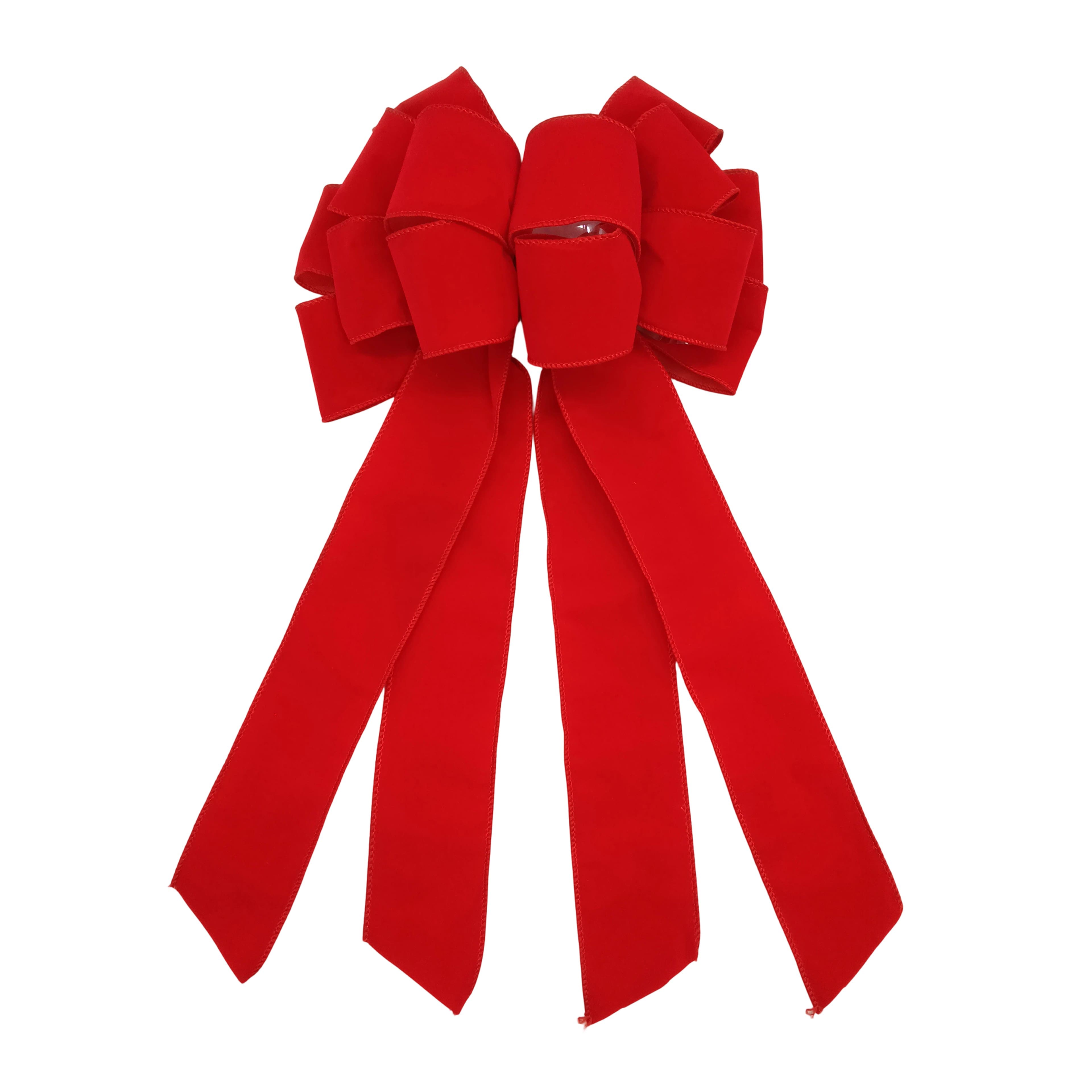 20" Classic Red Tree Topper Bow by Celebrate It®