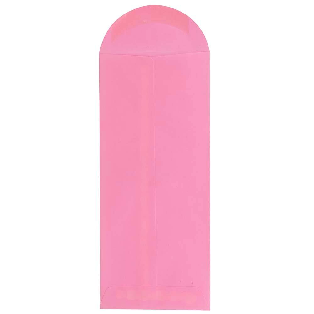 JAM Paper 4.75" x 11" Ultra Pink Business Envelopes, 25ct.