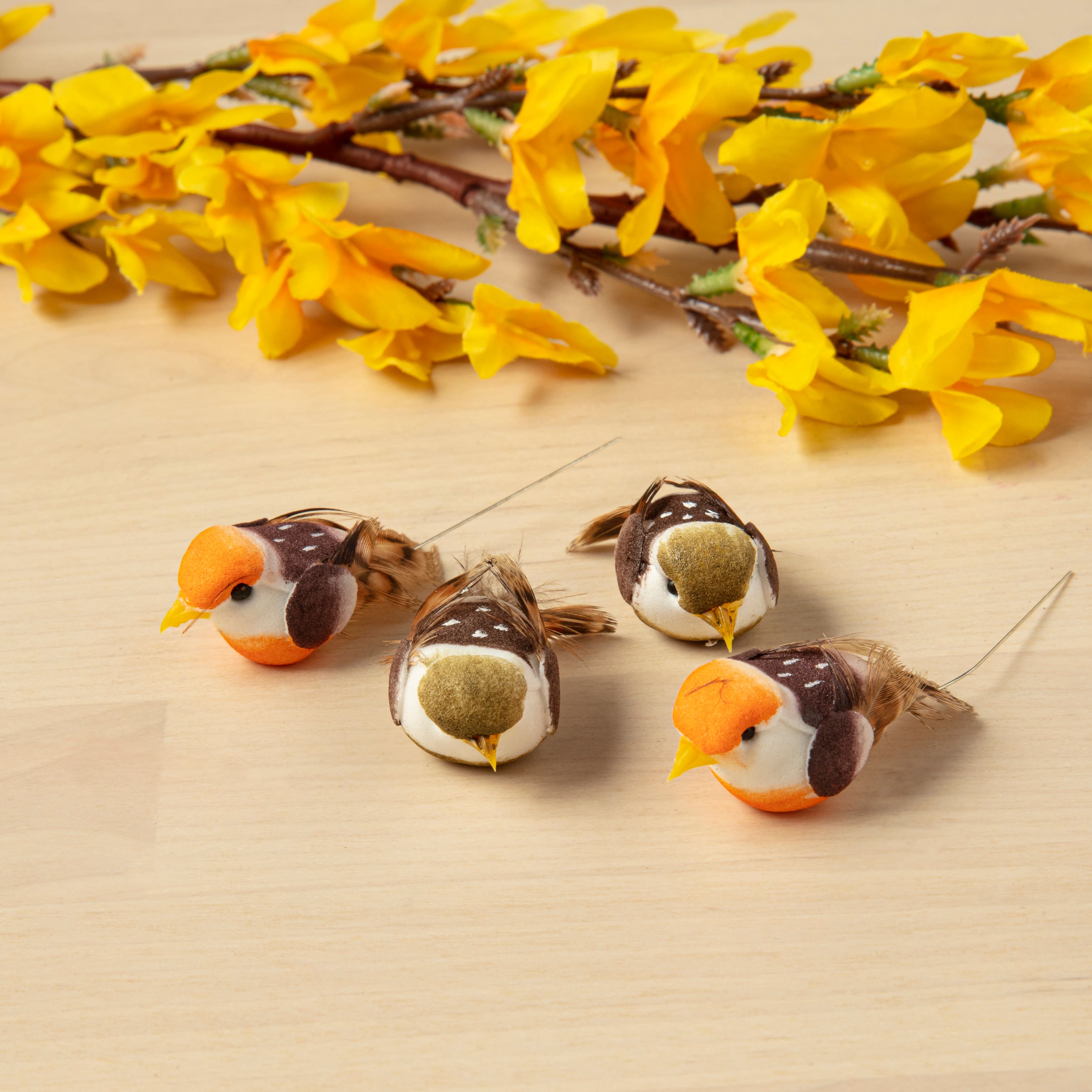 12 Packs: 4 ct. (48 total) Assorted Mushroom Birds by Ashland®