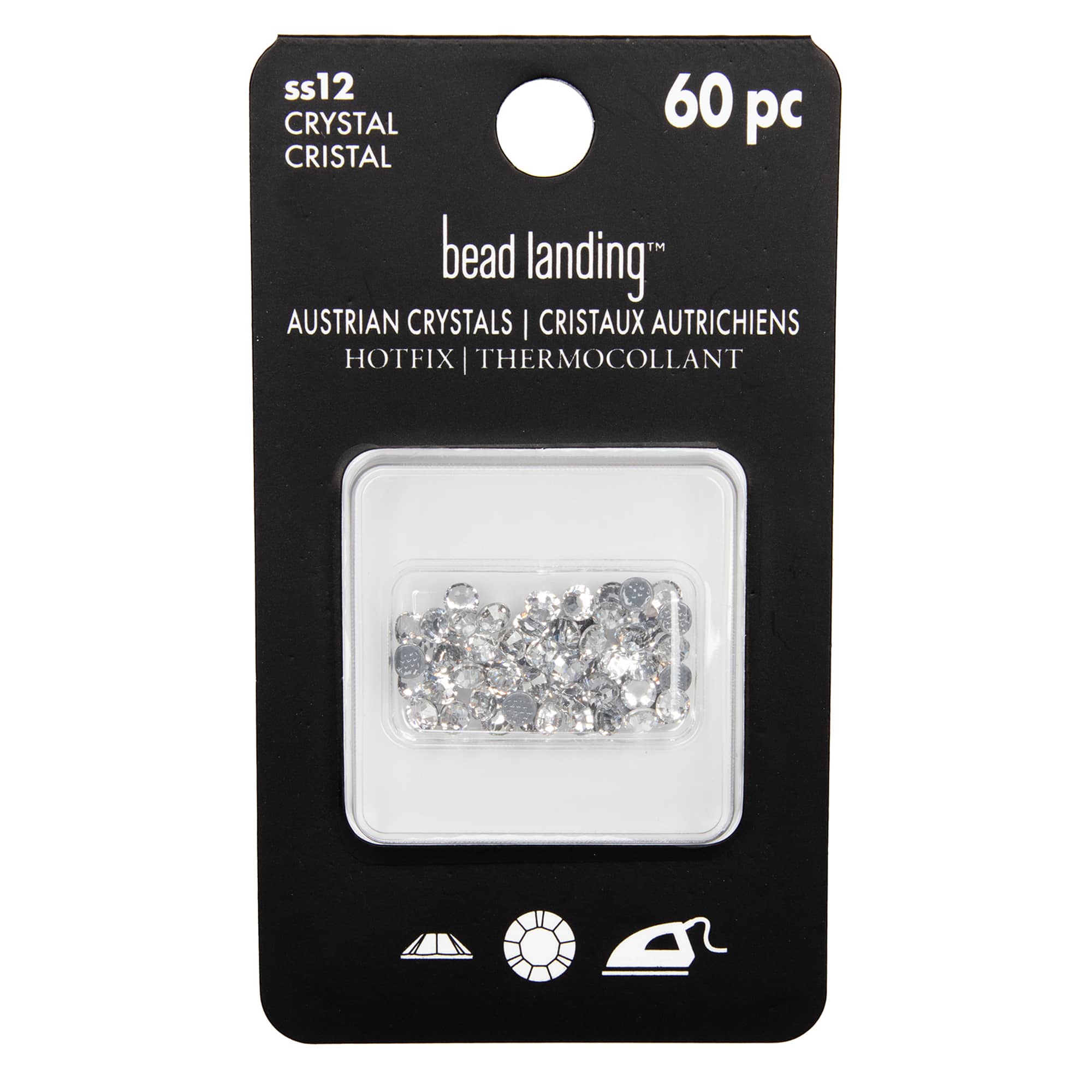 6 Packs: 60 ct. (360 total) SS12 Hotfix Austrian Crystals by Bead Landing
