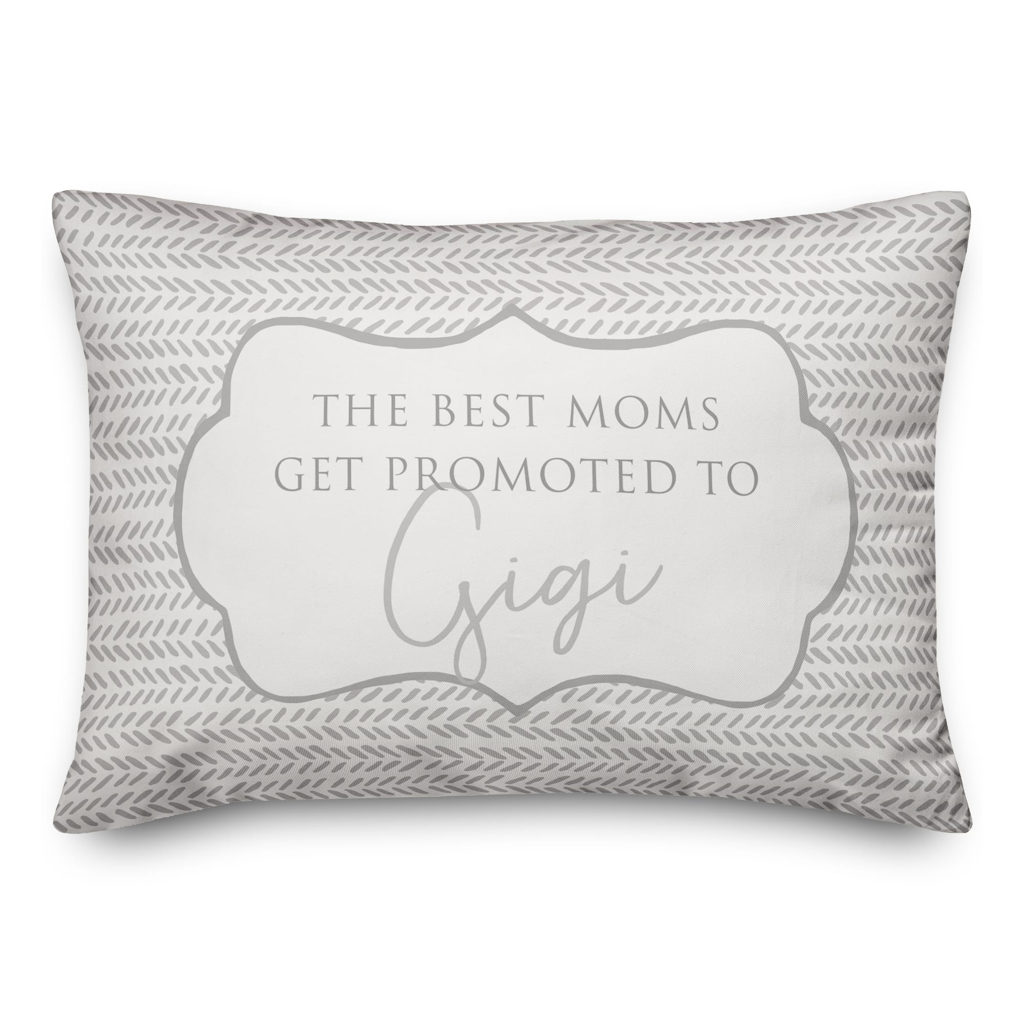 The Best Moms Get Promoted To Gigi Throw Pillow
