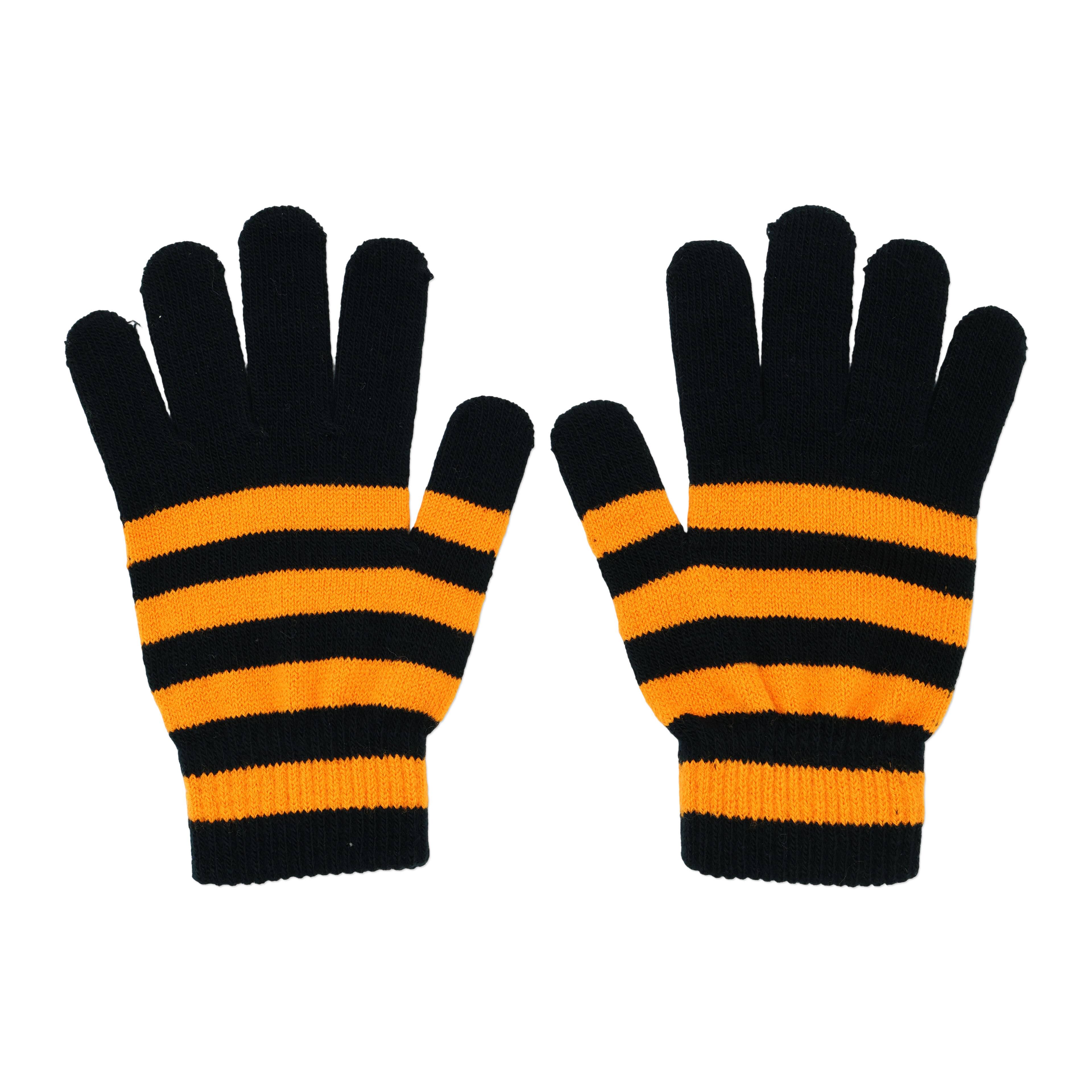 Halloween Black and Orange Stripe Glove by Celebrate It™