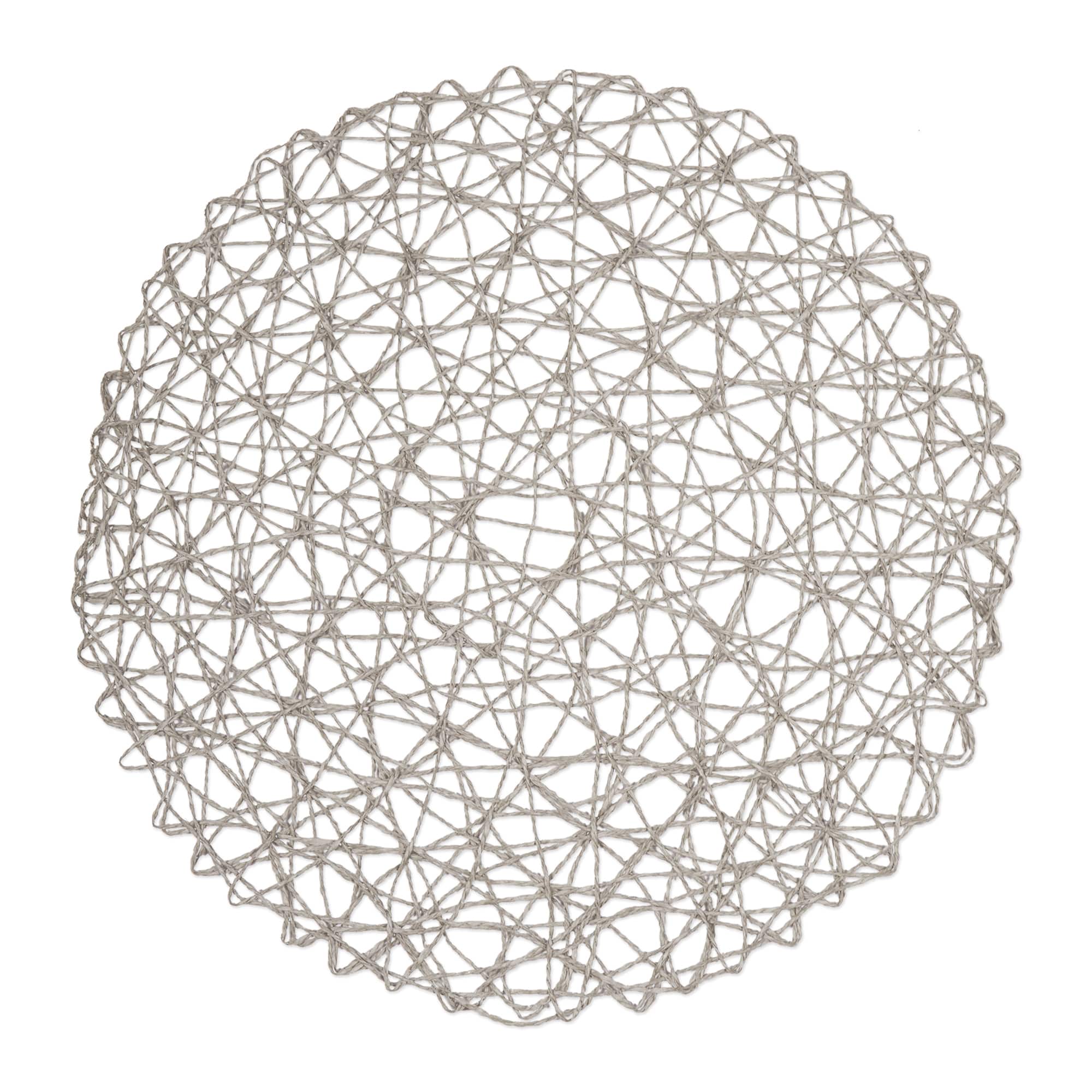 DII® Woven Paper Round Placemats