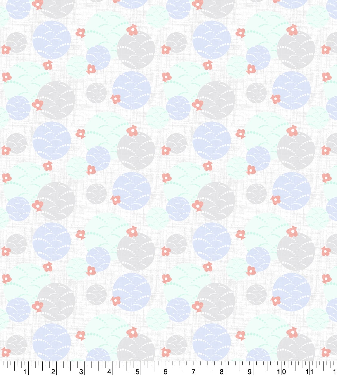 Springs Creative Mermaid Fun Circle Cotton Fabric