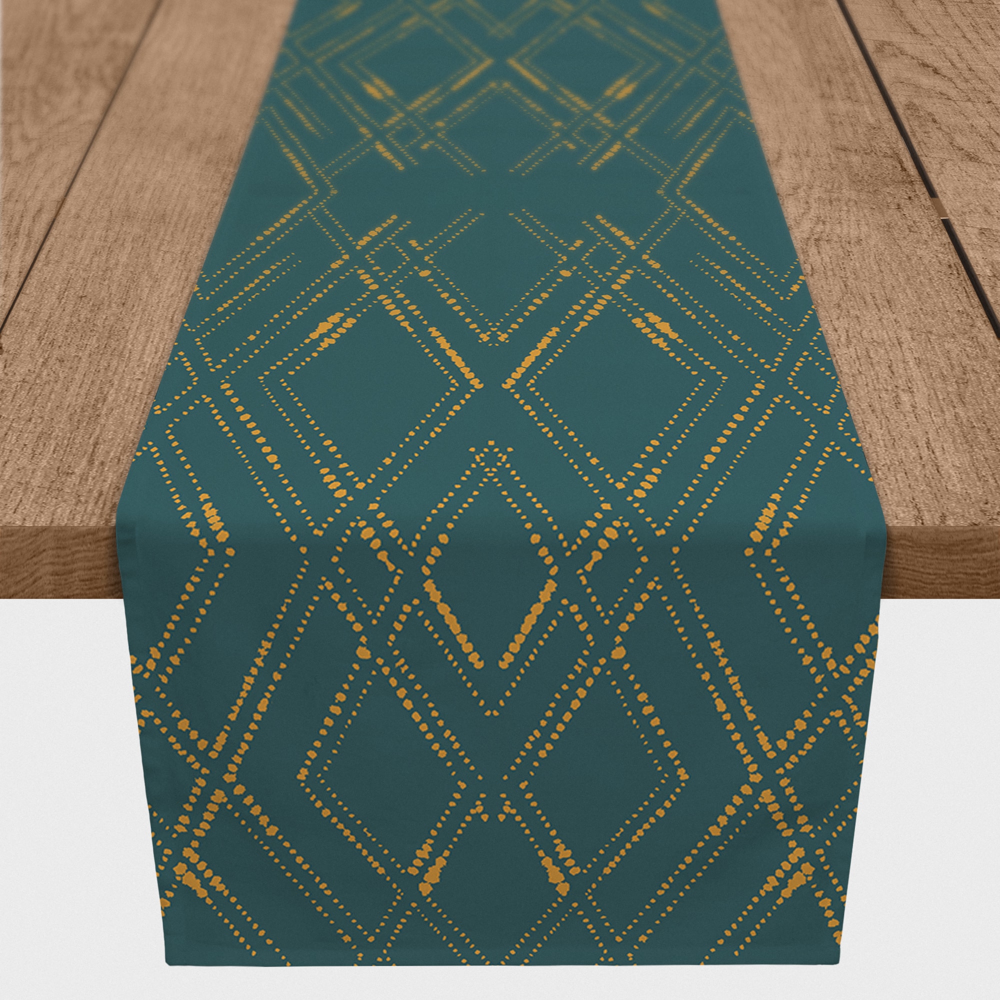 72" Diamond Cotton Twill Runner