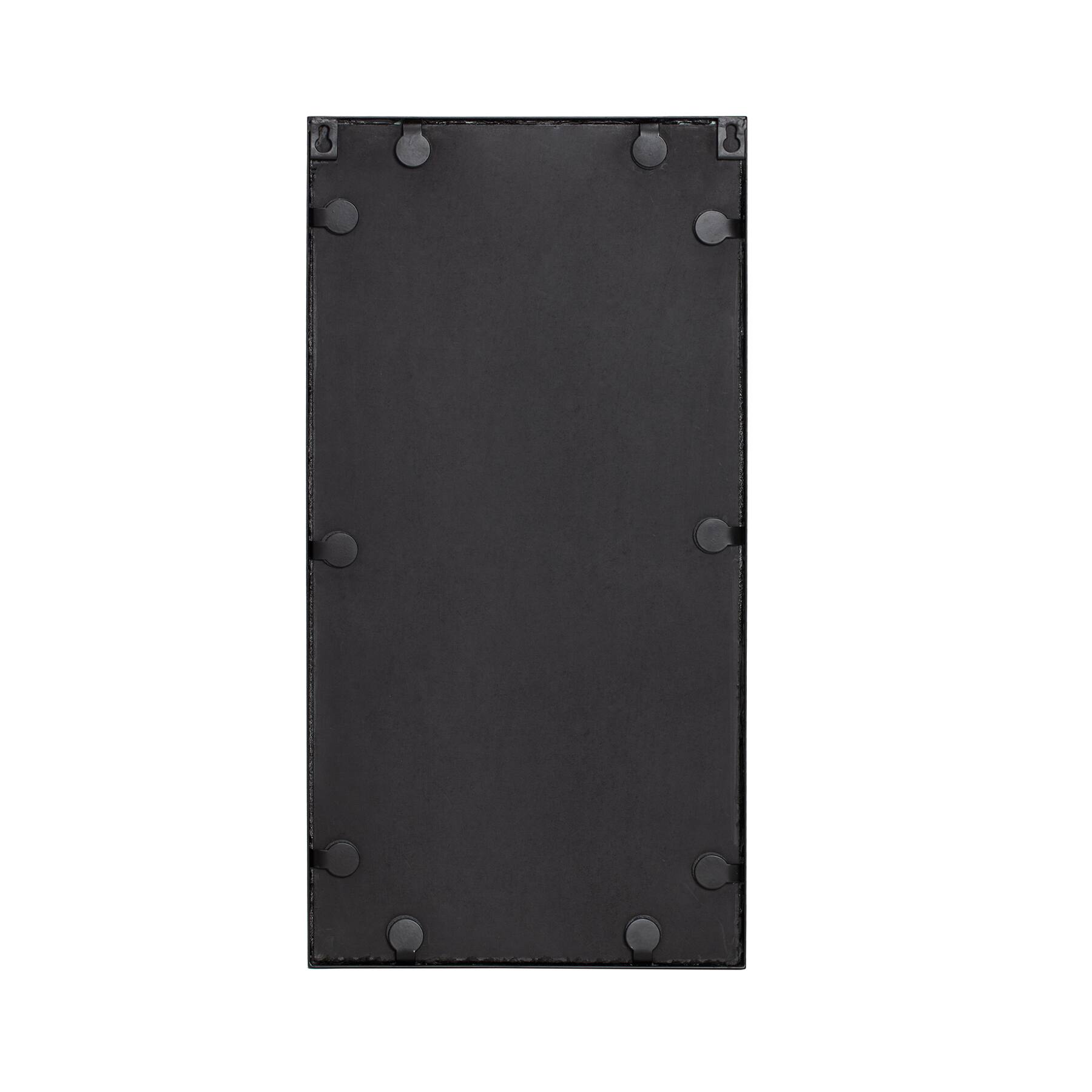 Habitat Mari 24" Black Rectangular Wall Mirror