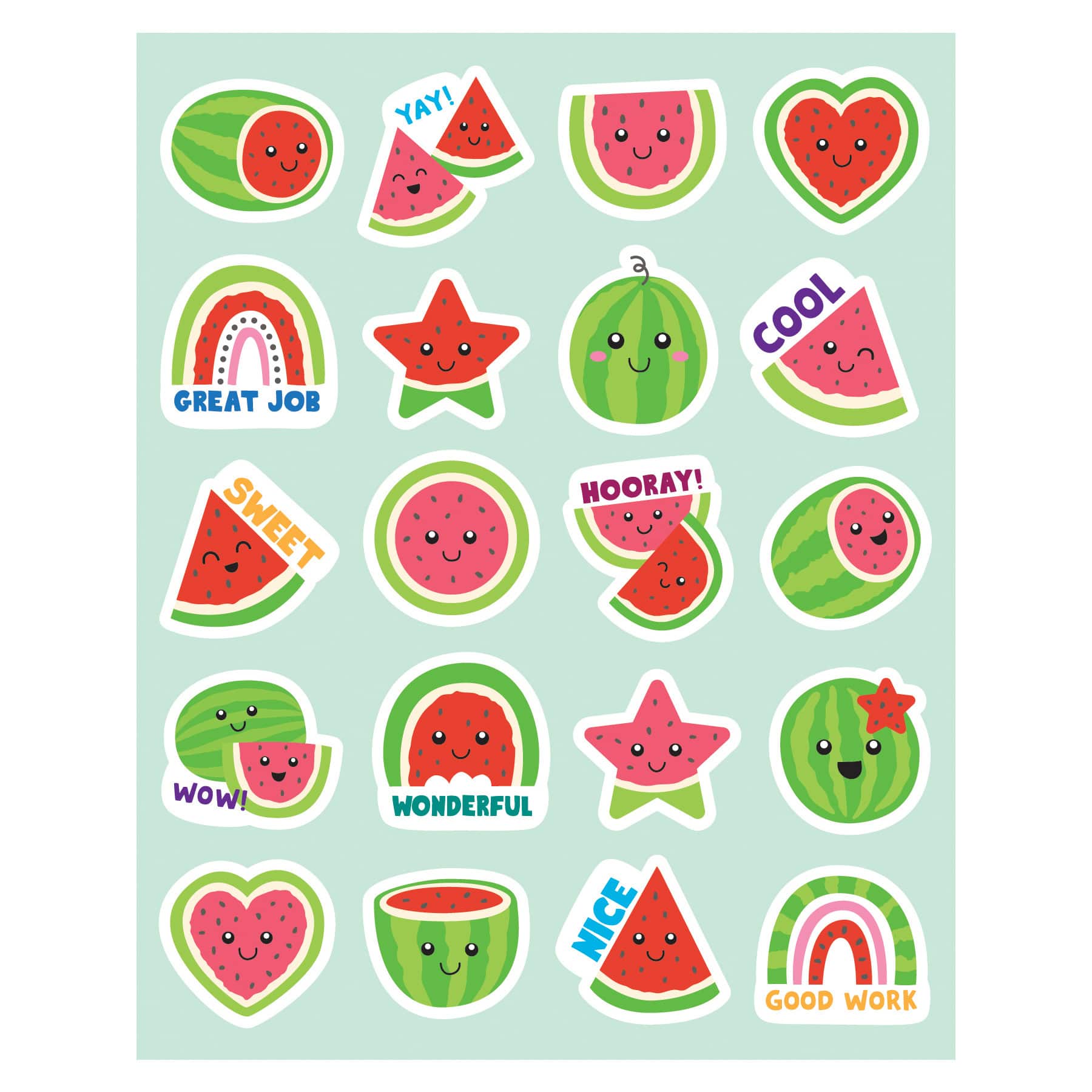 Teacher Created Resources® Watermelon Smelly Stickers, 6 Packs of 120