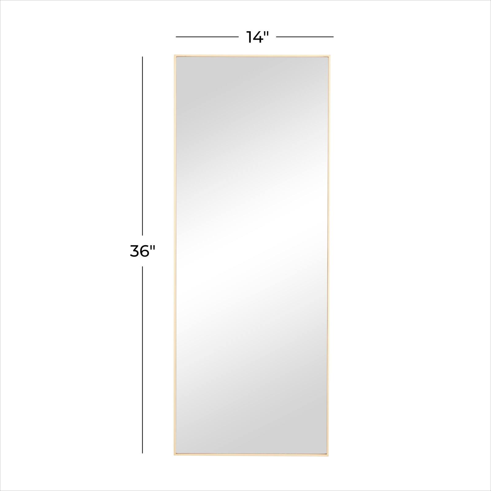Gold Contemporary Wall Mirror