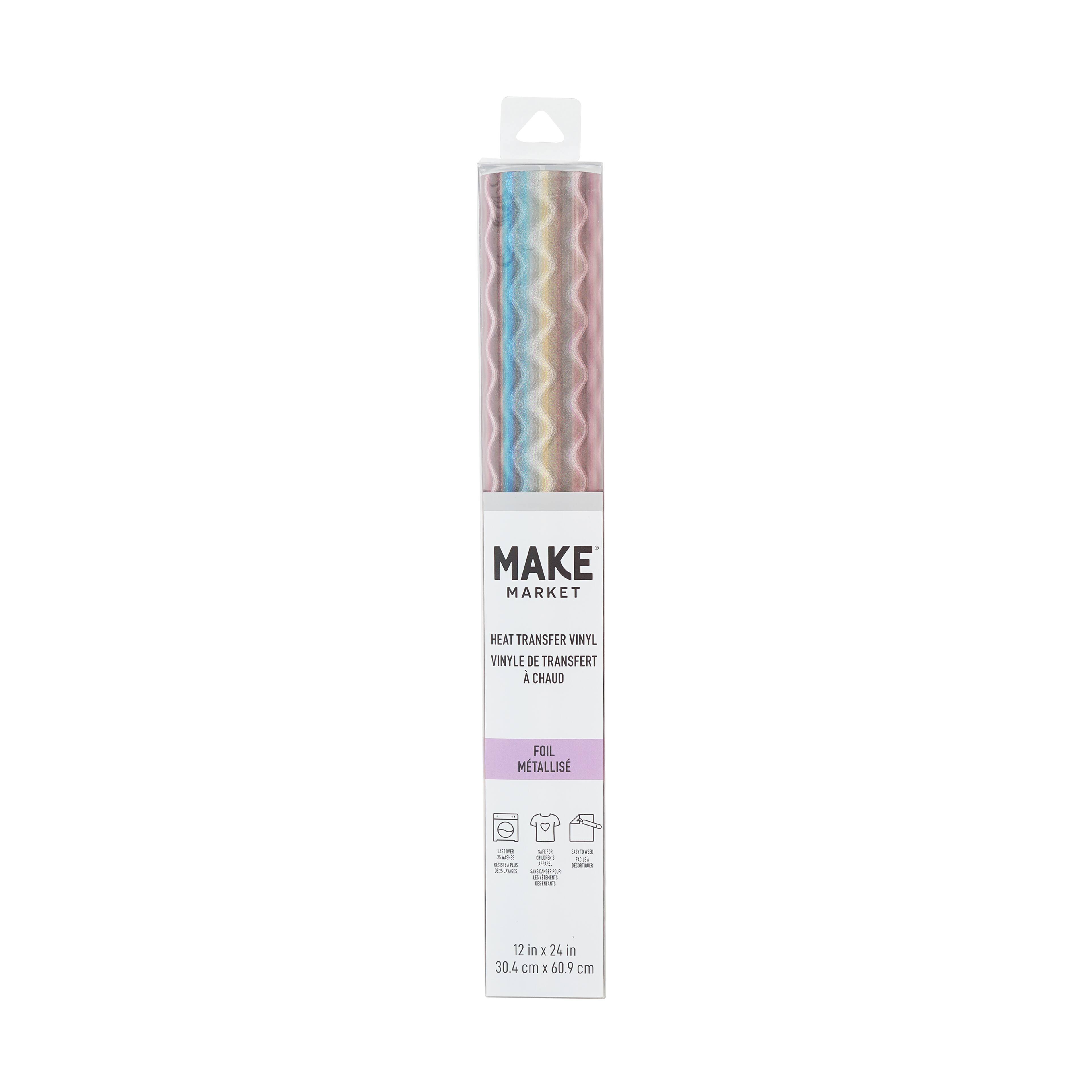 12 Pack: Foil Heat Transfer Vinyl by Make Market®