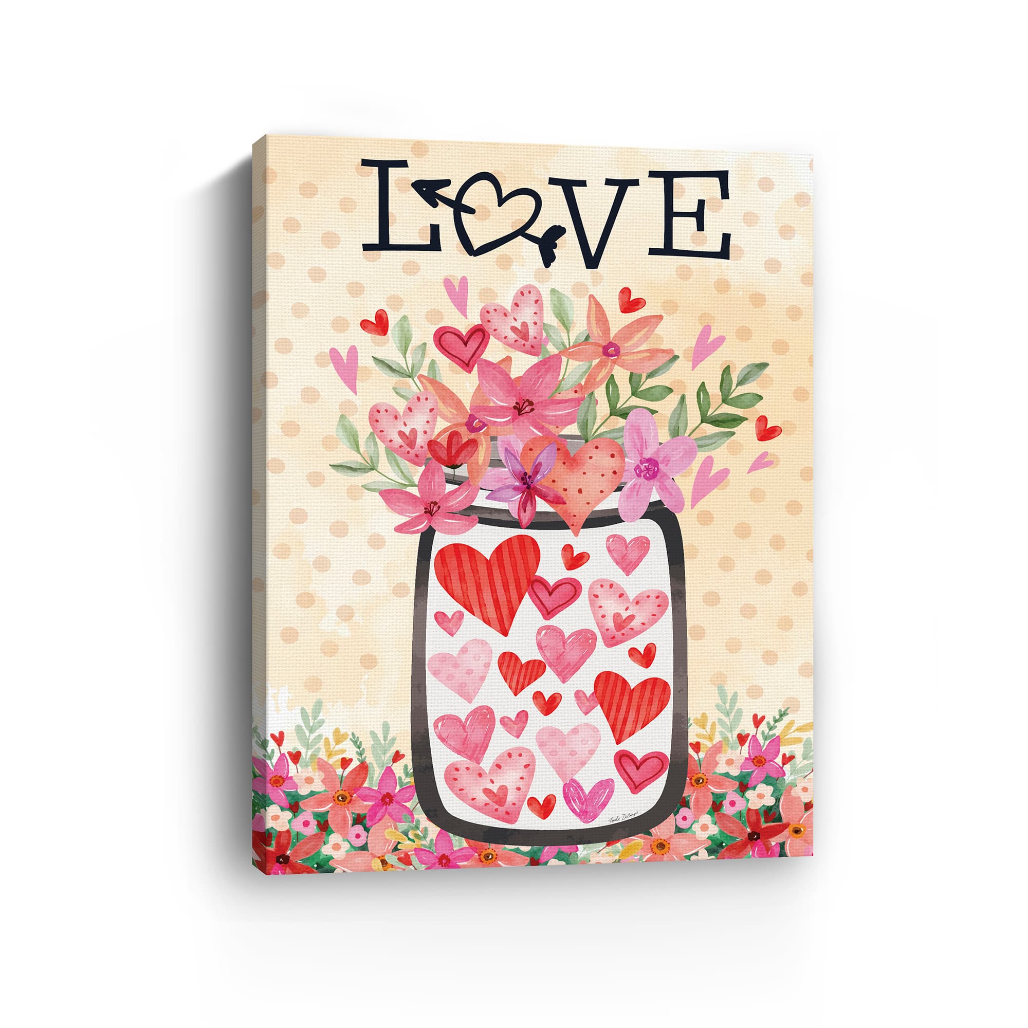 Love Valentines Canvas Giclée Art