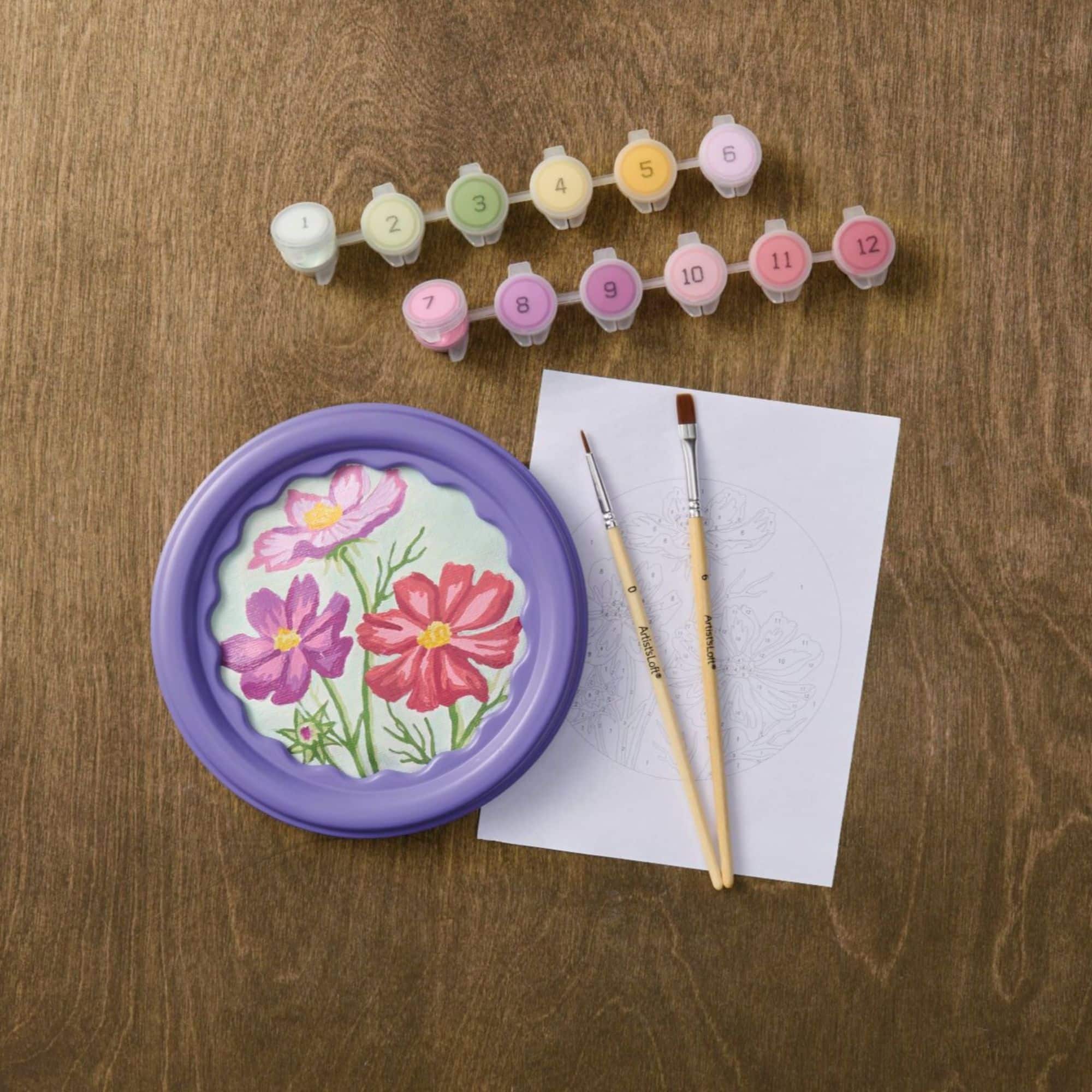 Cosmos Flowers Paint-by-Number Framed Mini Kit by Artist's Loft®