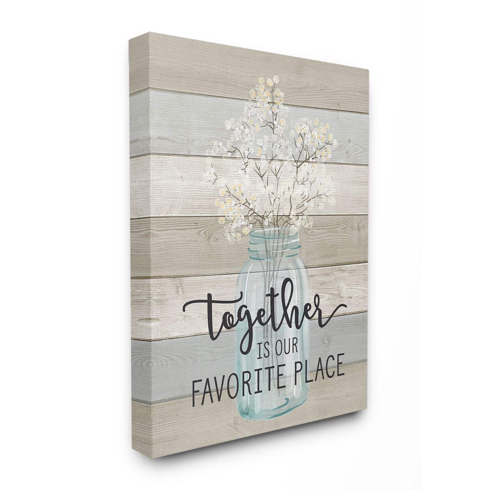 Stupell Industries Together Is Our Favorite Place Canvas Wall Art