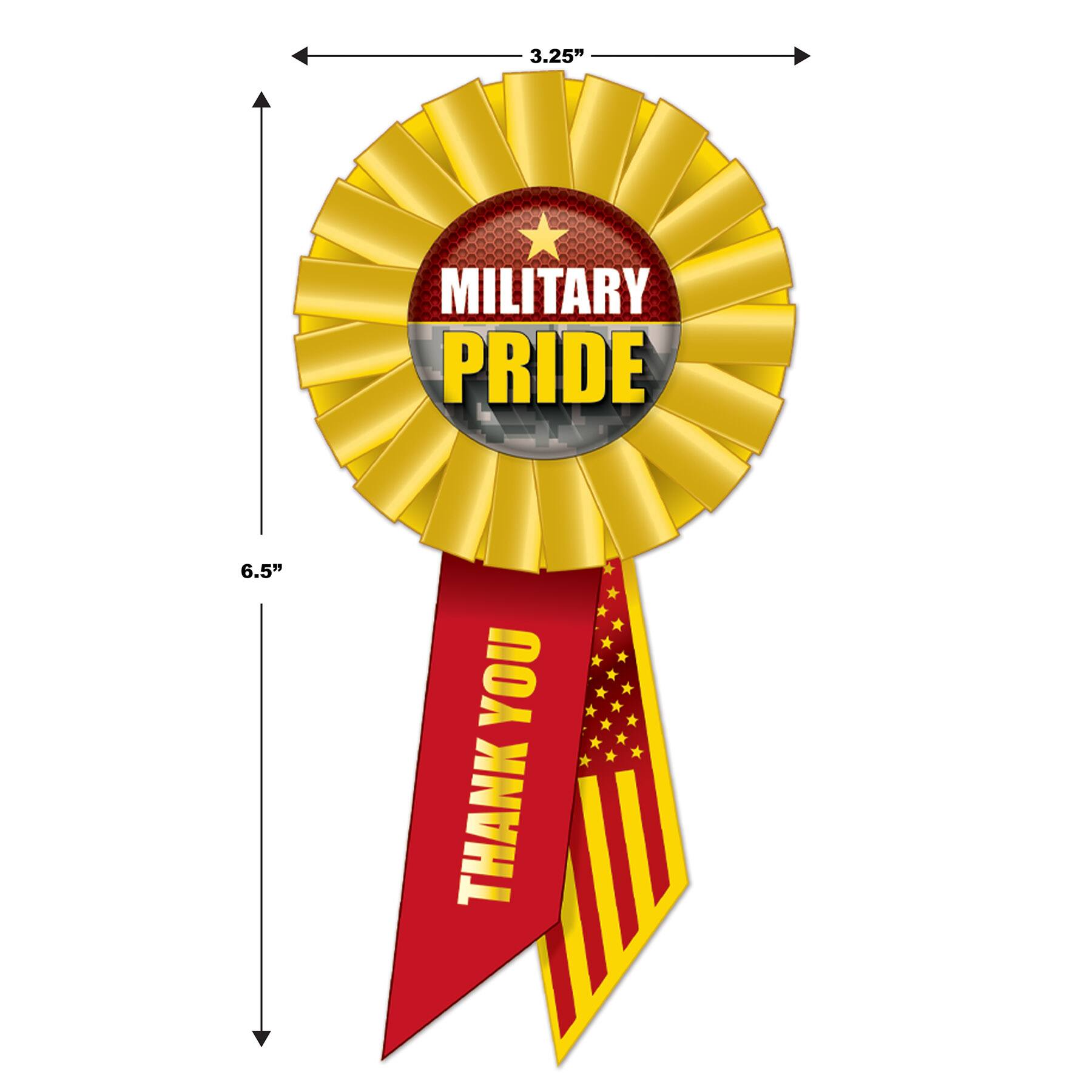 Beistle Military Pride Rosettes, 2ct.
