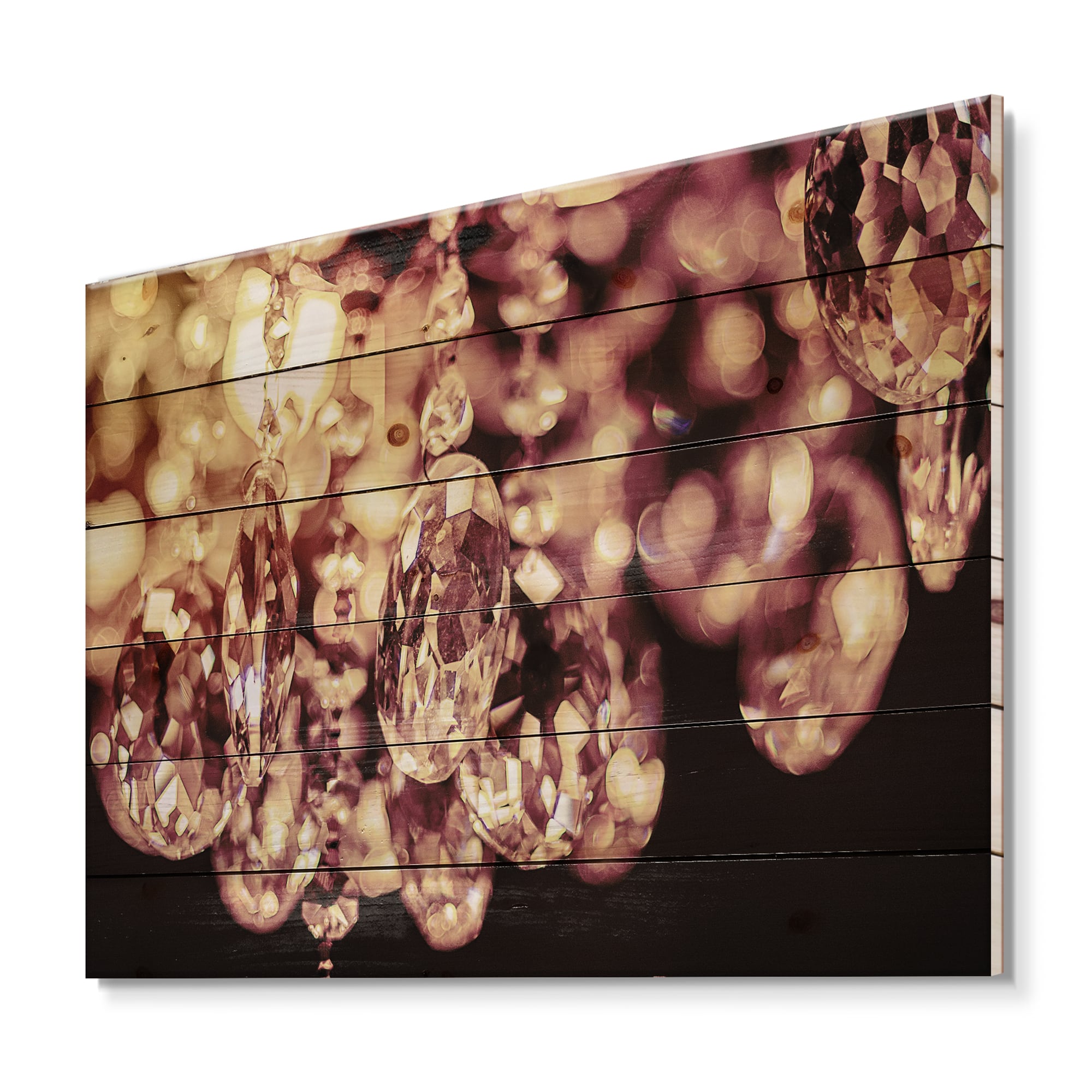 Designart - Bright Chandelier With Chrystak Hanging