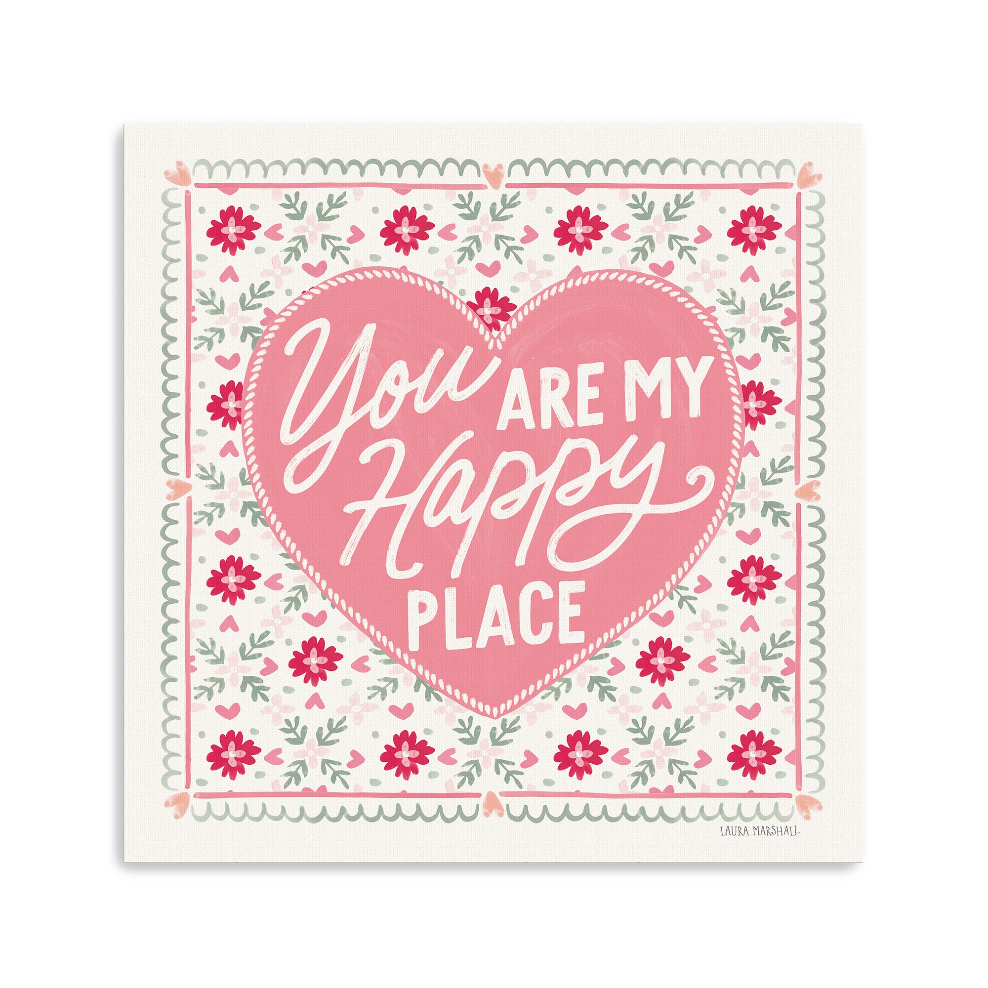 Blooming Hearts VI Canvas Giclée Art