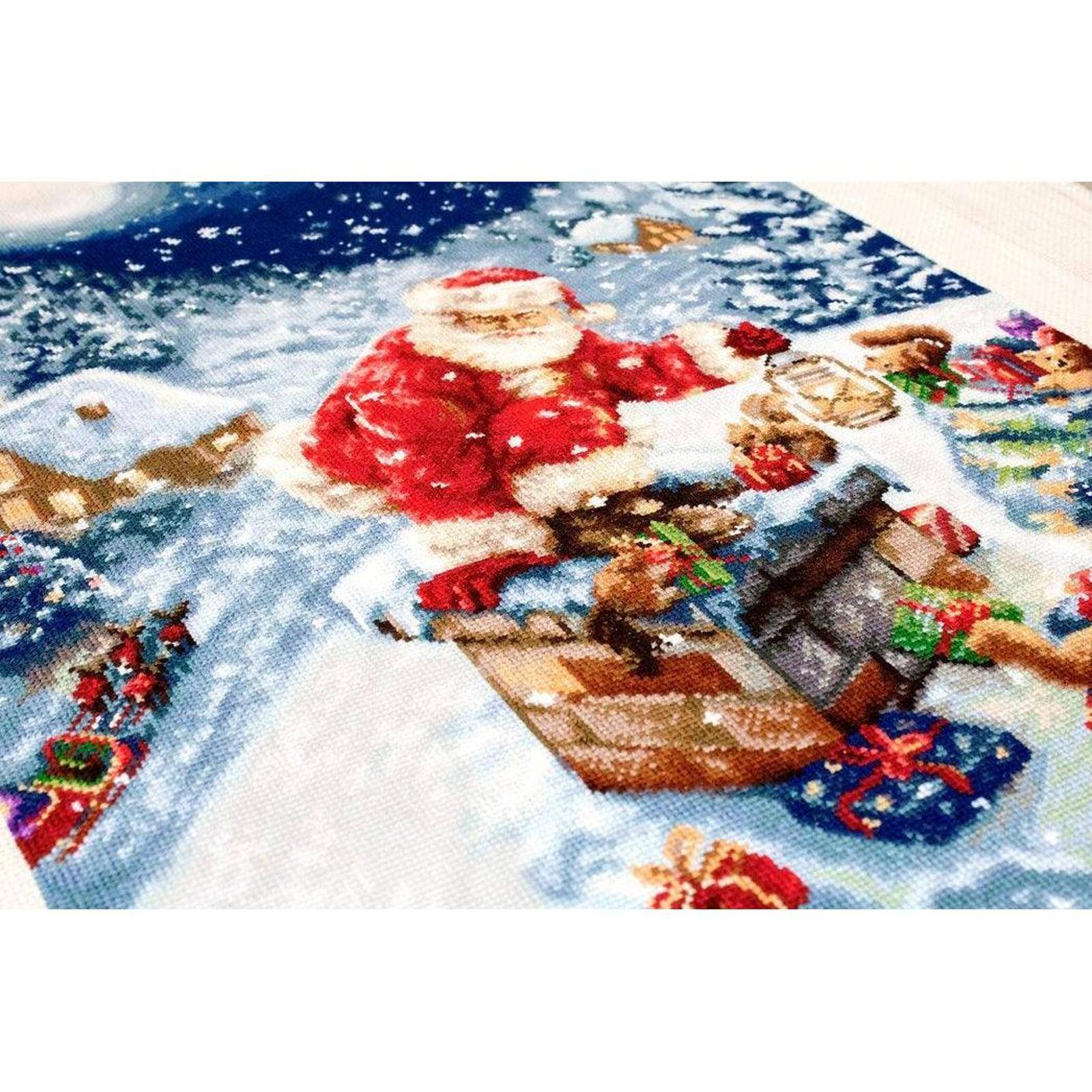 Luca-S Santa Claus Counted Cross Stitch Kit