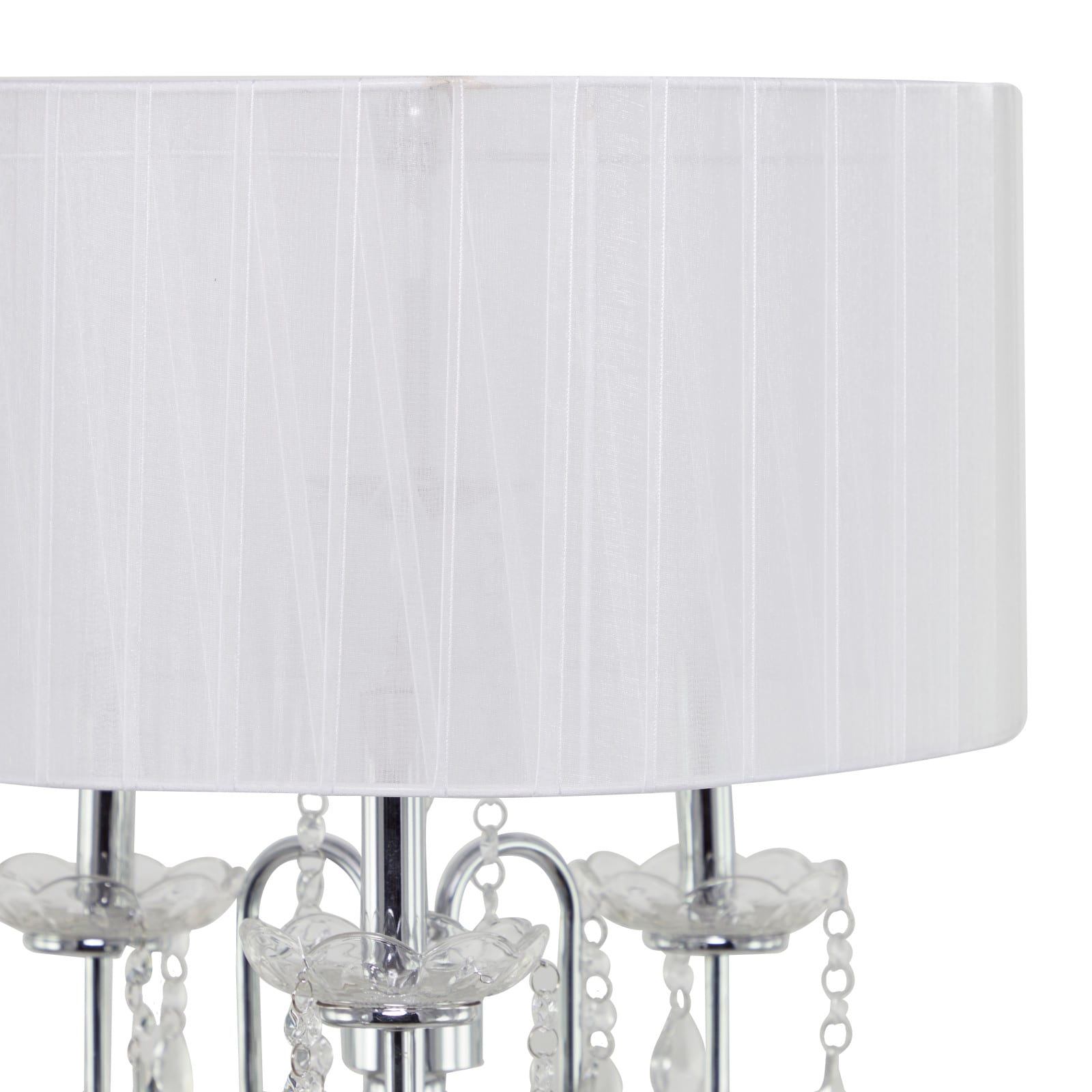 Silver Metal Floor Lamp 16" x 16" x 63
