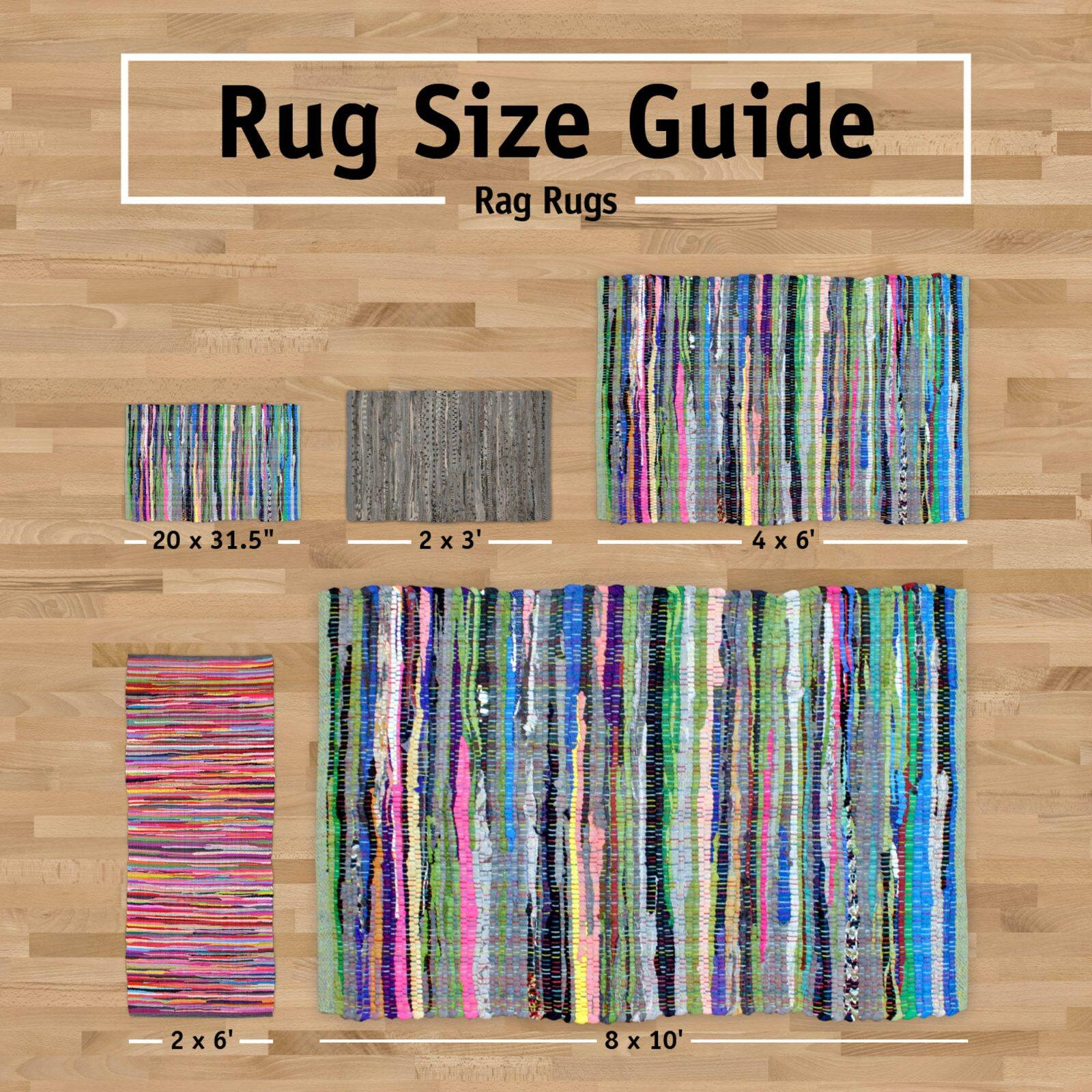 DII® Multi Taupe Rag Rug, 4ft. x 6ft.