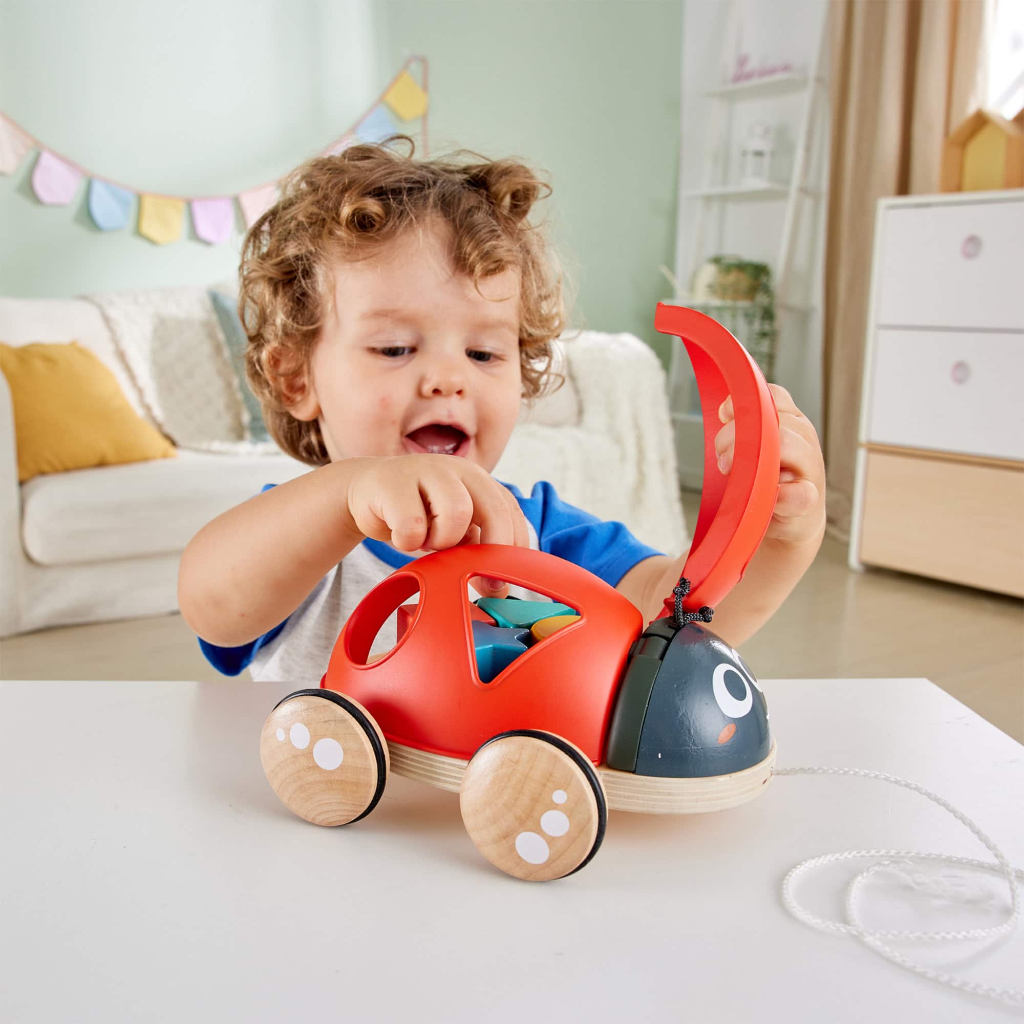 Hape Shape-Sorter Ladybug Wooden Toddler Toy